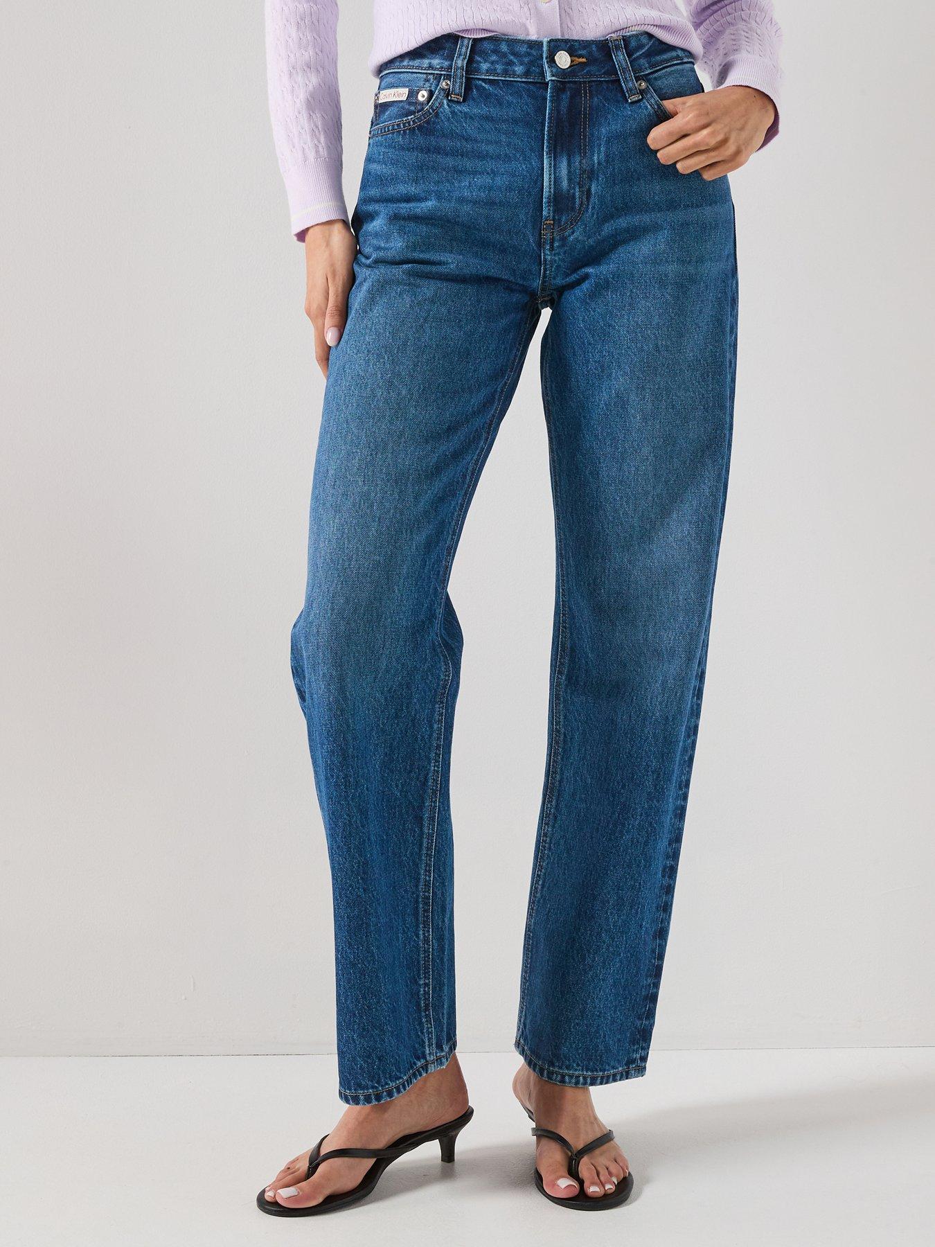 Image 1 of 7 of Calvin Klein Jeans Jeans 90s Straight Jeans - Blue Julius