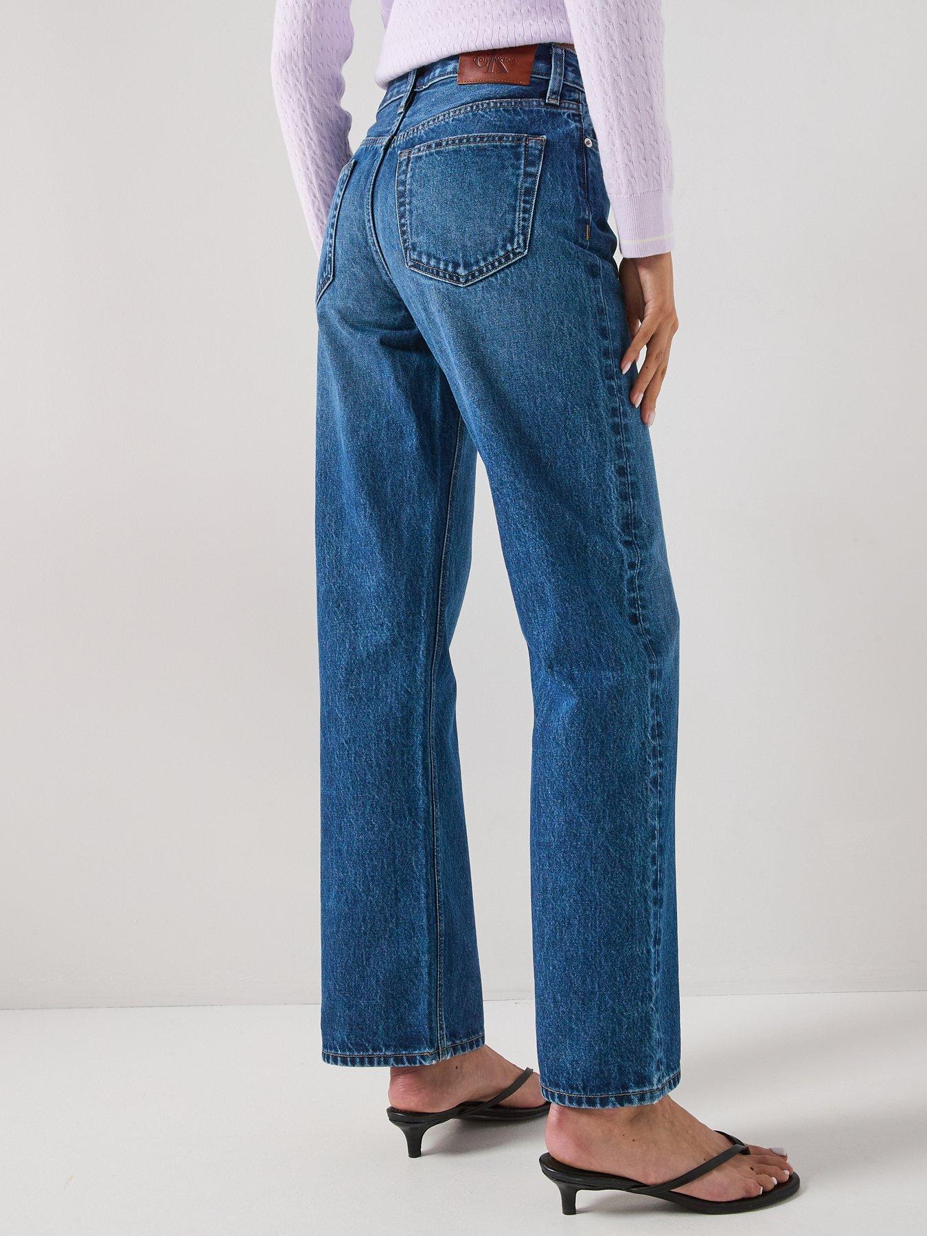 Image 2 of 7 of Calvin Klein Jeans Jeans 90s Straight Jeans - Blue Julius