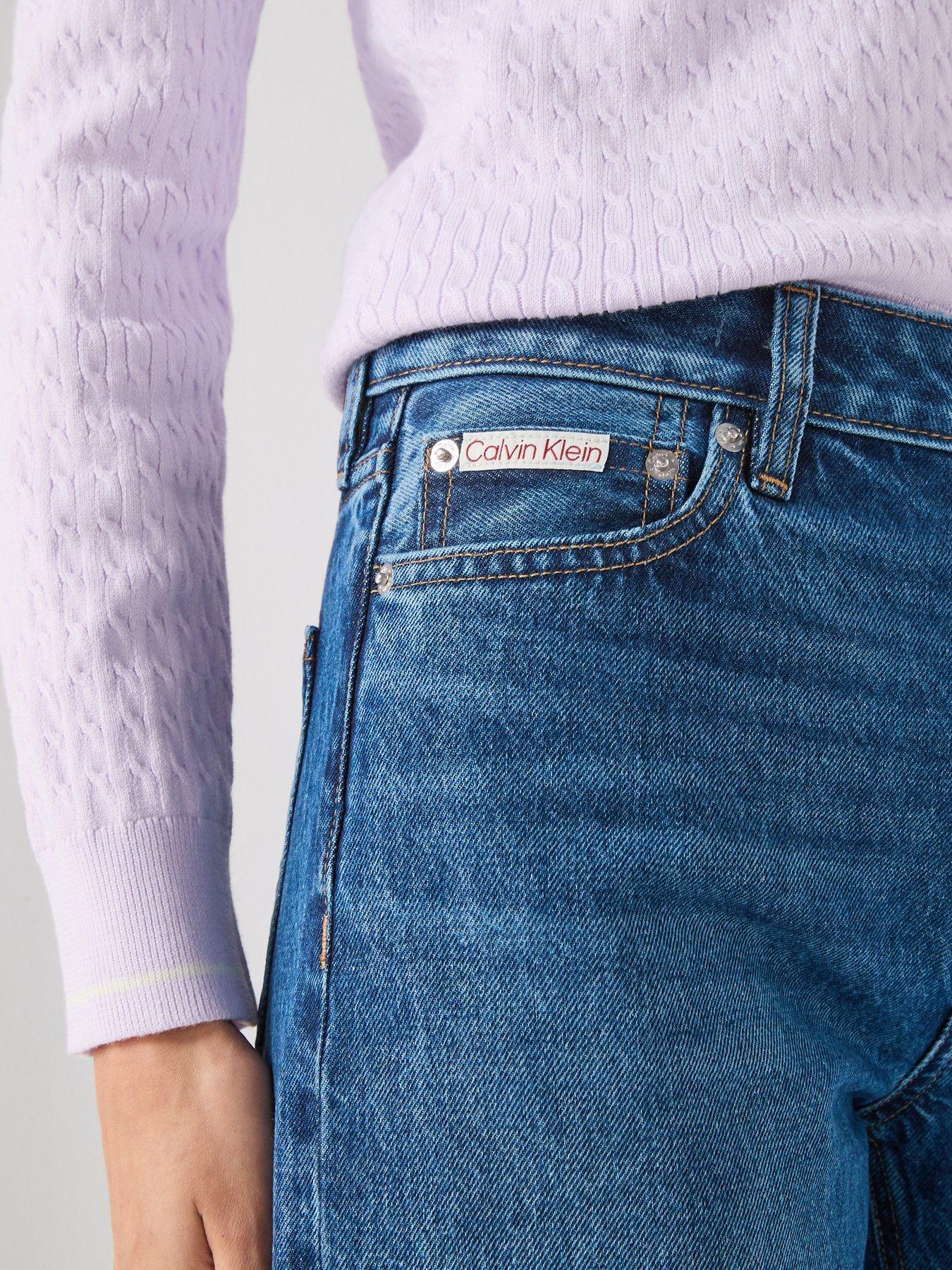 Image 4 of 7 of Calvin Klein Jeans Jeans 90s Straight Jeans - Blue Julius