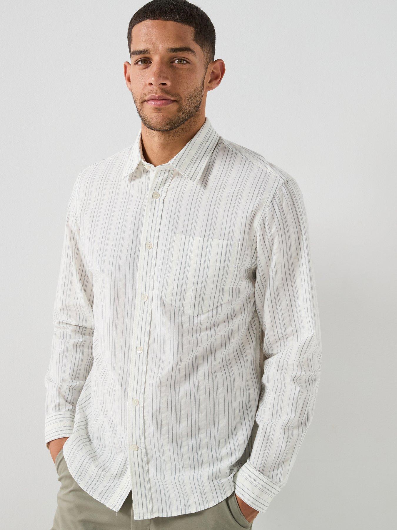 Selected Freddie Mix Seersucker Long Sleeve Shirt