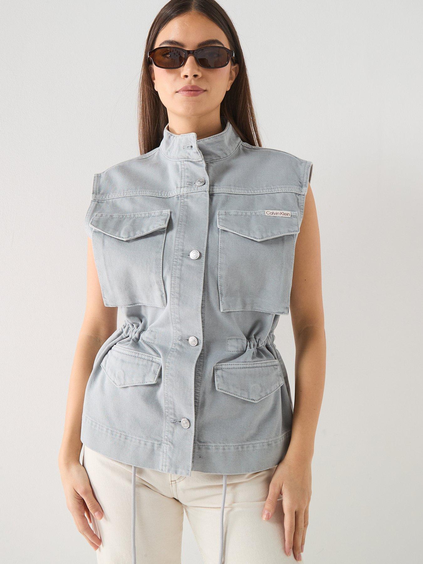  image of calvin-klein-jeans-utility-field-vest-soft-grey