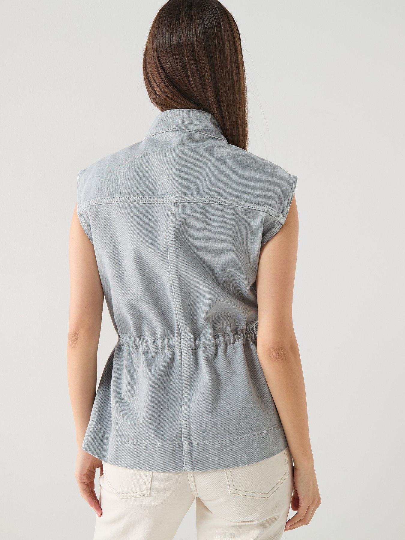  image of calvin-klein-jeans-utility-field-vest-soft-grey