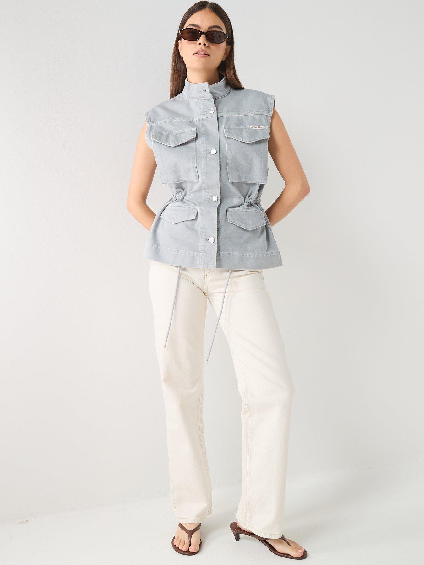  image of calvin-klein-jeans-utility-field-vest-soft-grey
