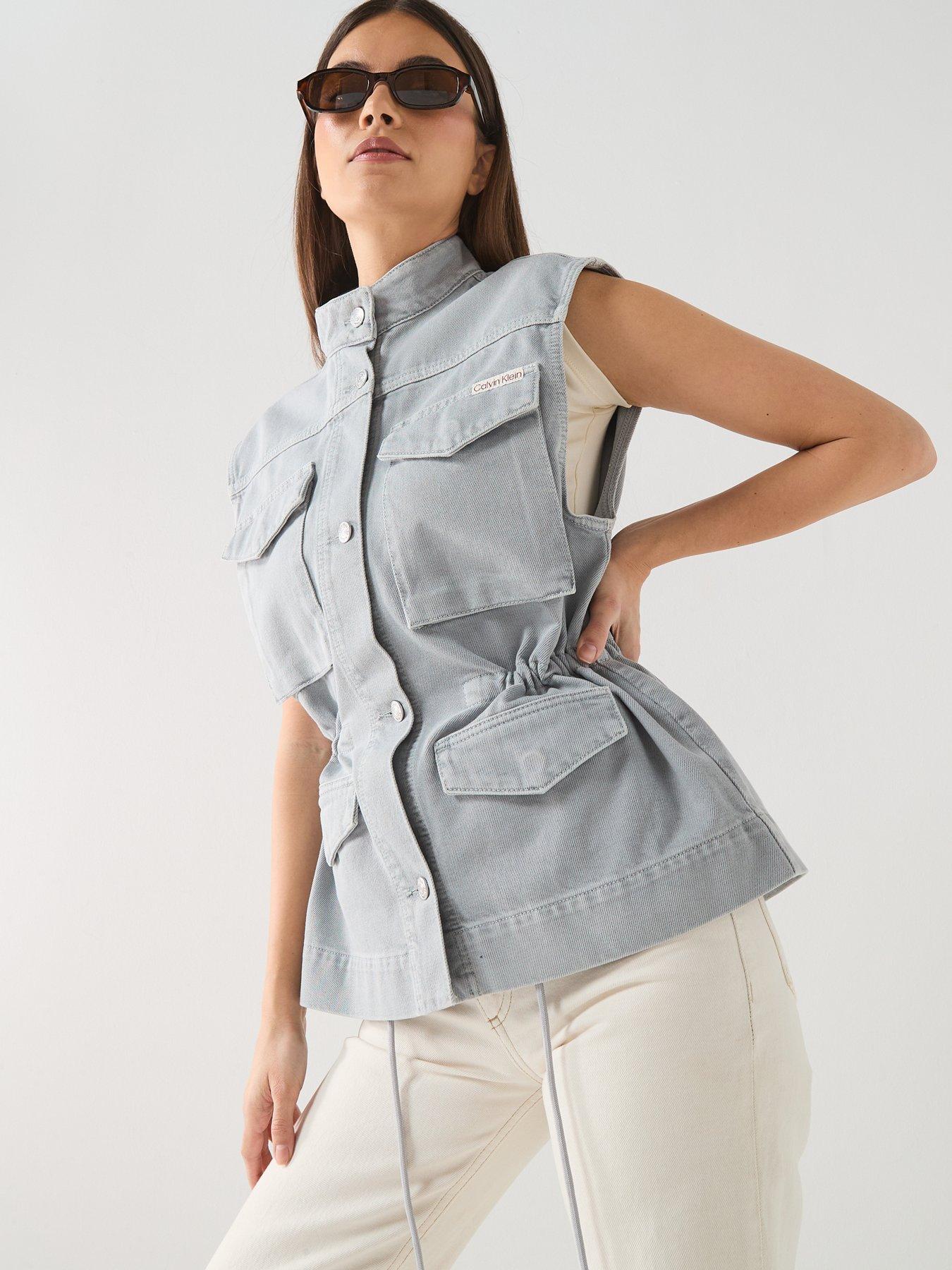  image of calvin-klein-jeans-utility-field-vest-soft-grey