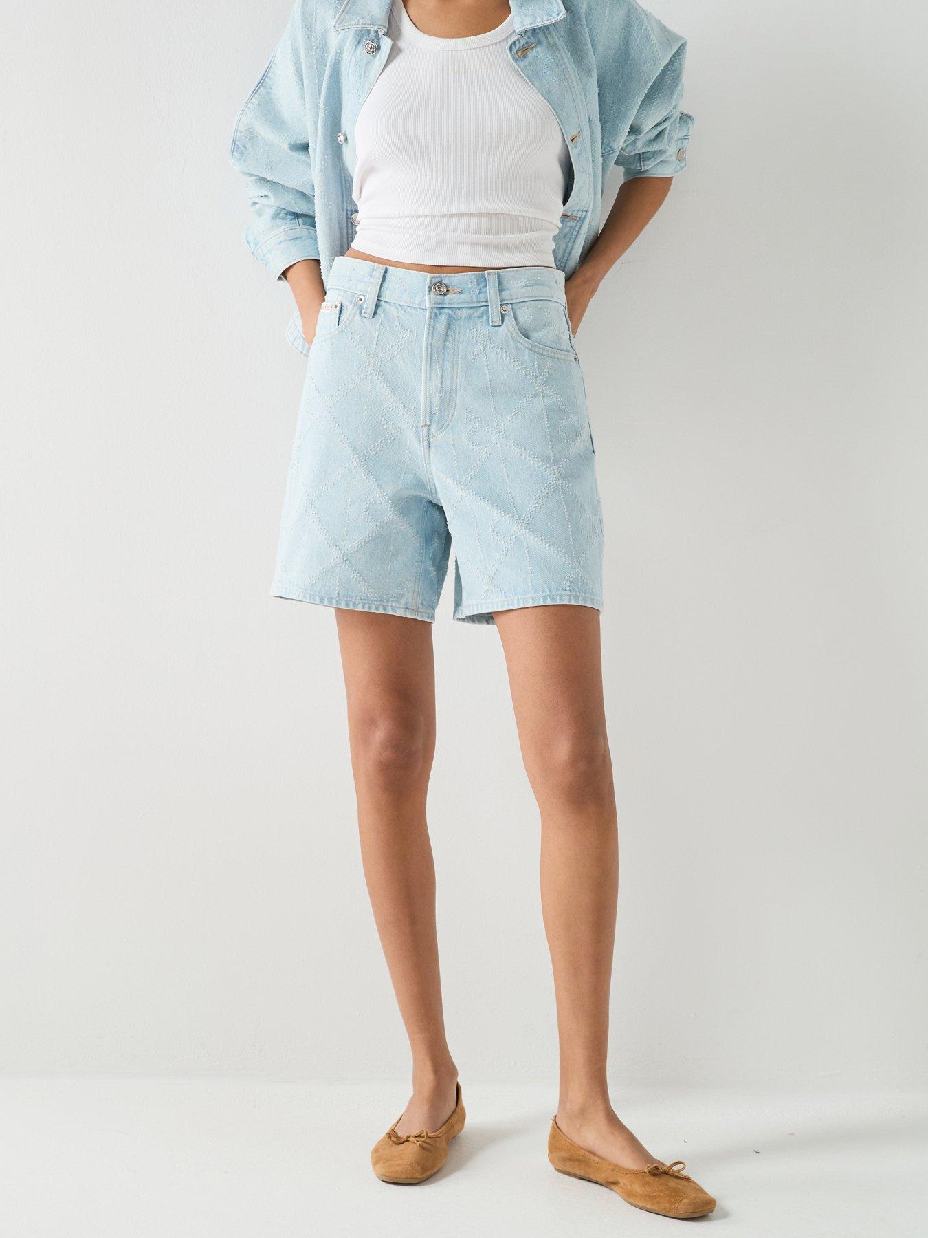 Calvin Klein Jeans 90S Needle Punch Ck Shorts - Blue