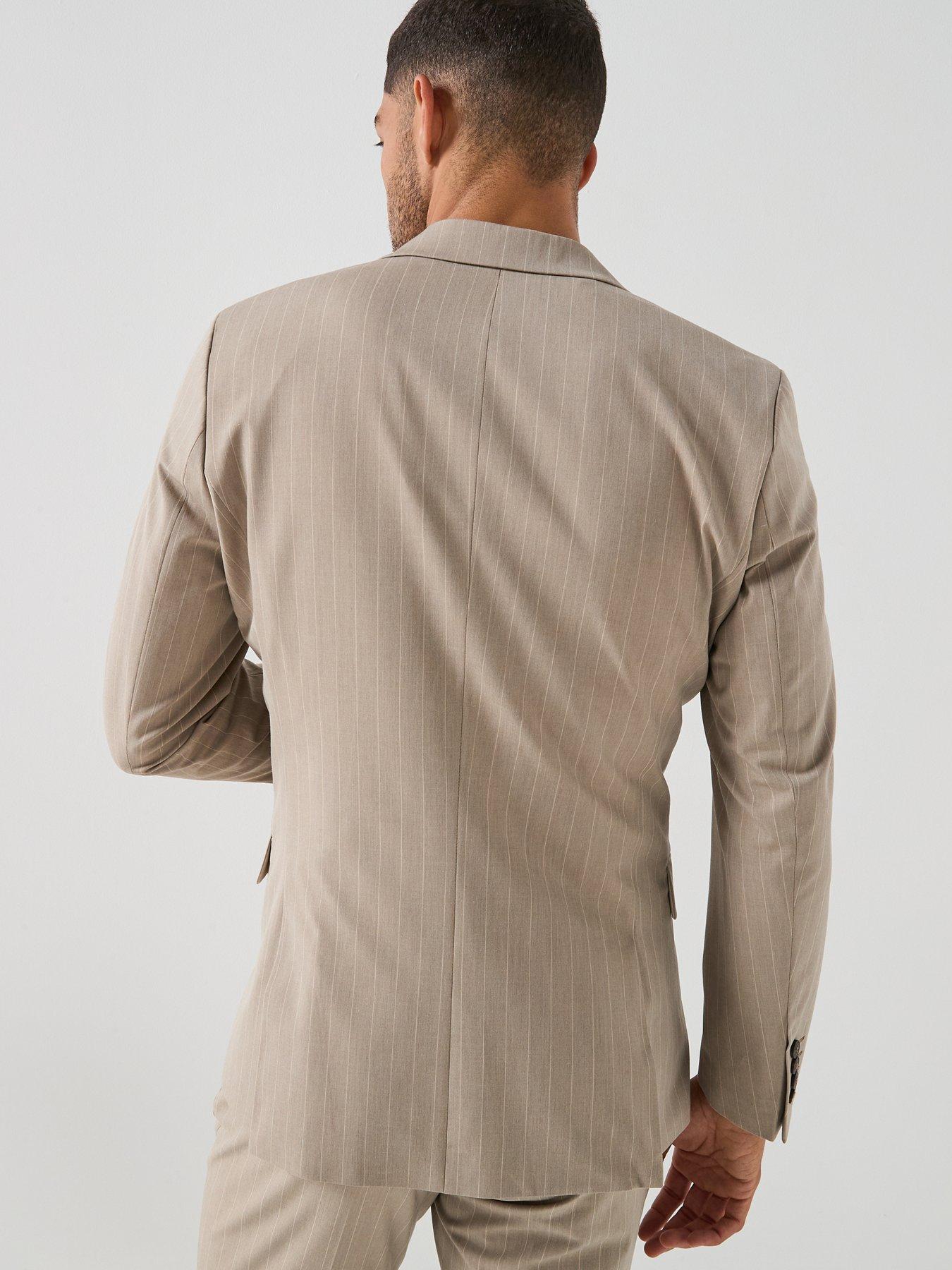  image of selected-selected-liam-pinstripe-double-breasted-suit-jacket