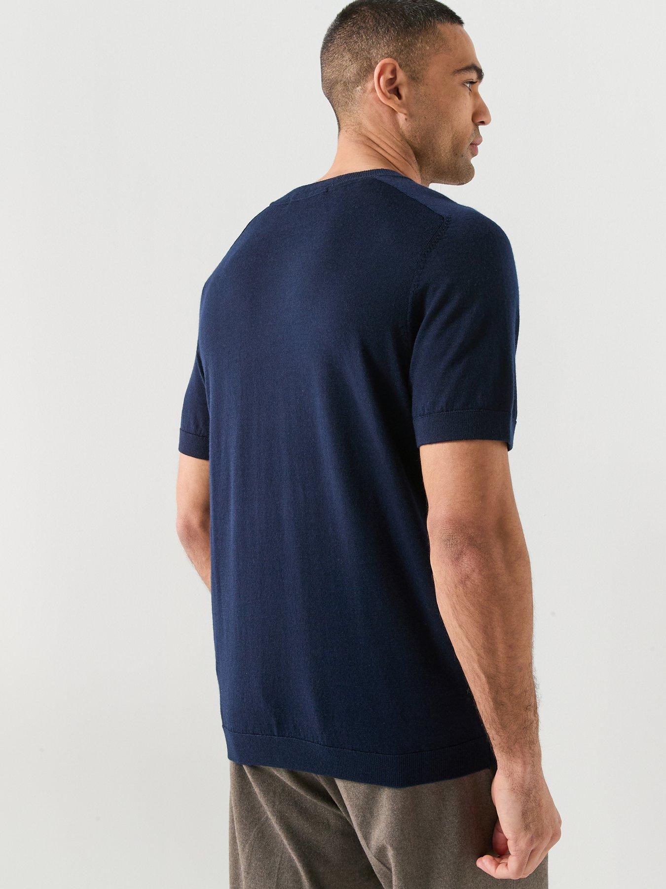  image of selected-tray-merino-knitted-t-shirt