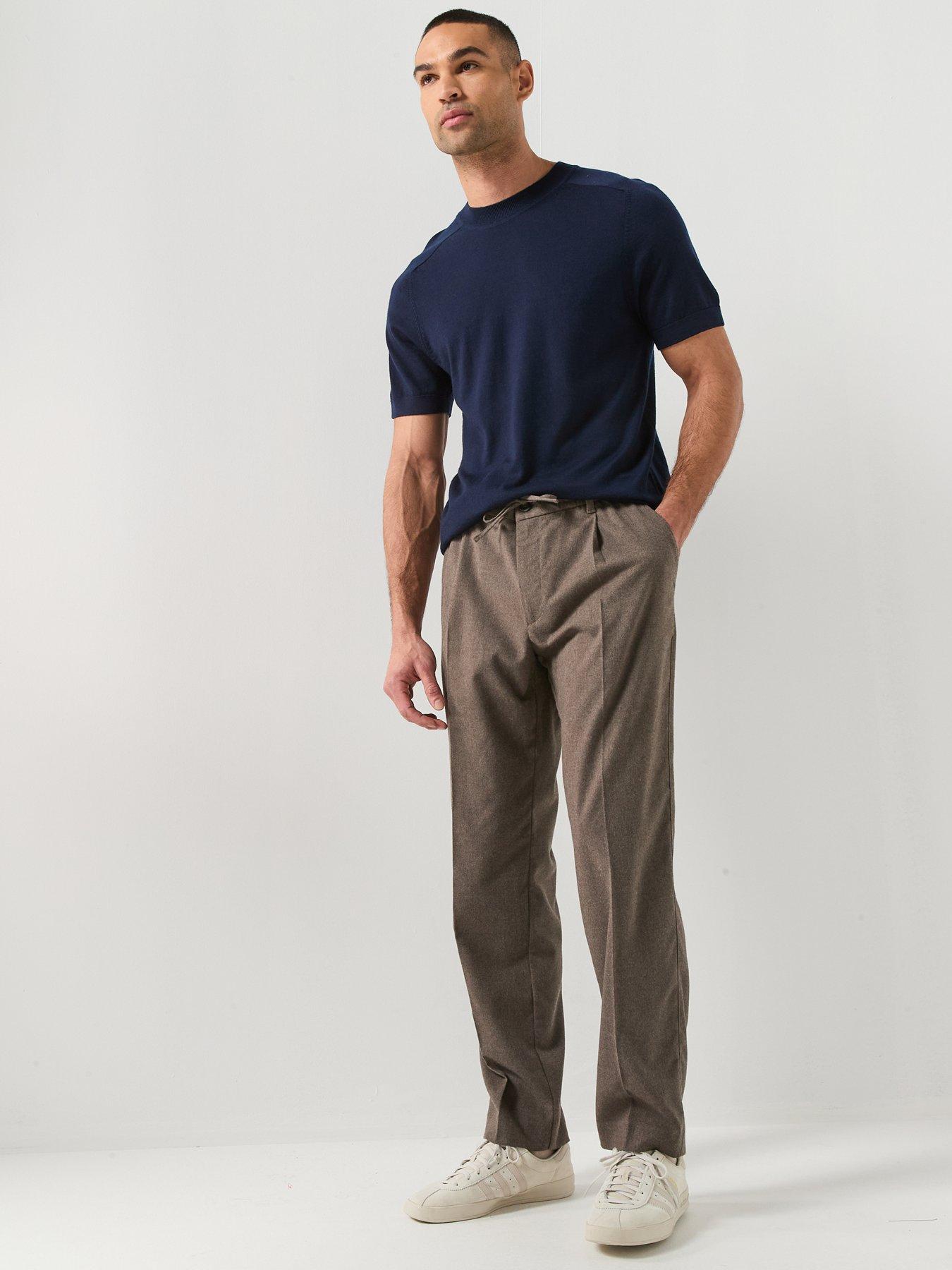  image of selected-tray-merino-knitted-t-shirt