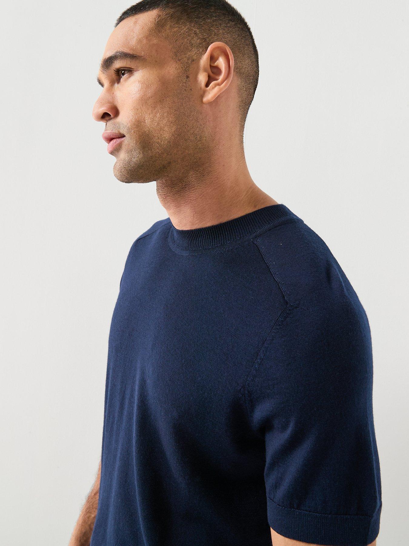  image of selected-tray-merino-knitted-t-shirt