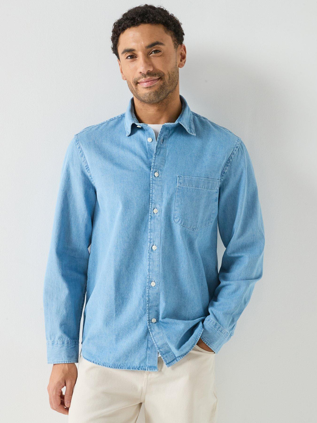Selected Carlo Lond Sleeve Denim Shirt