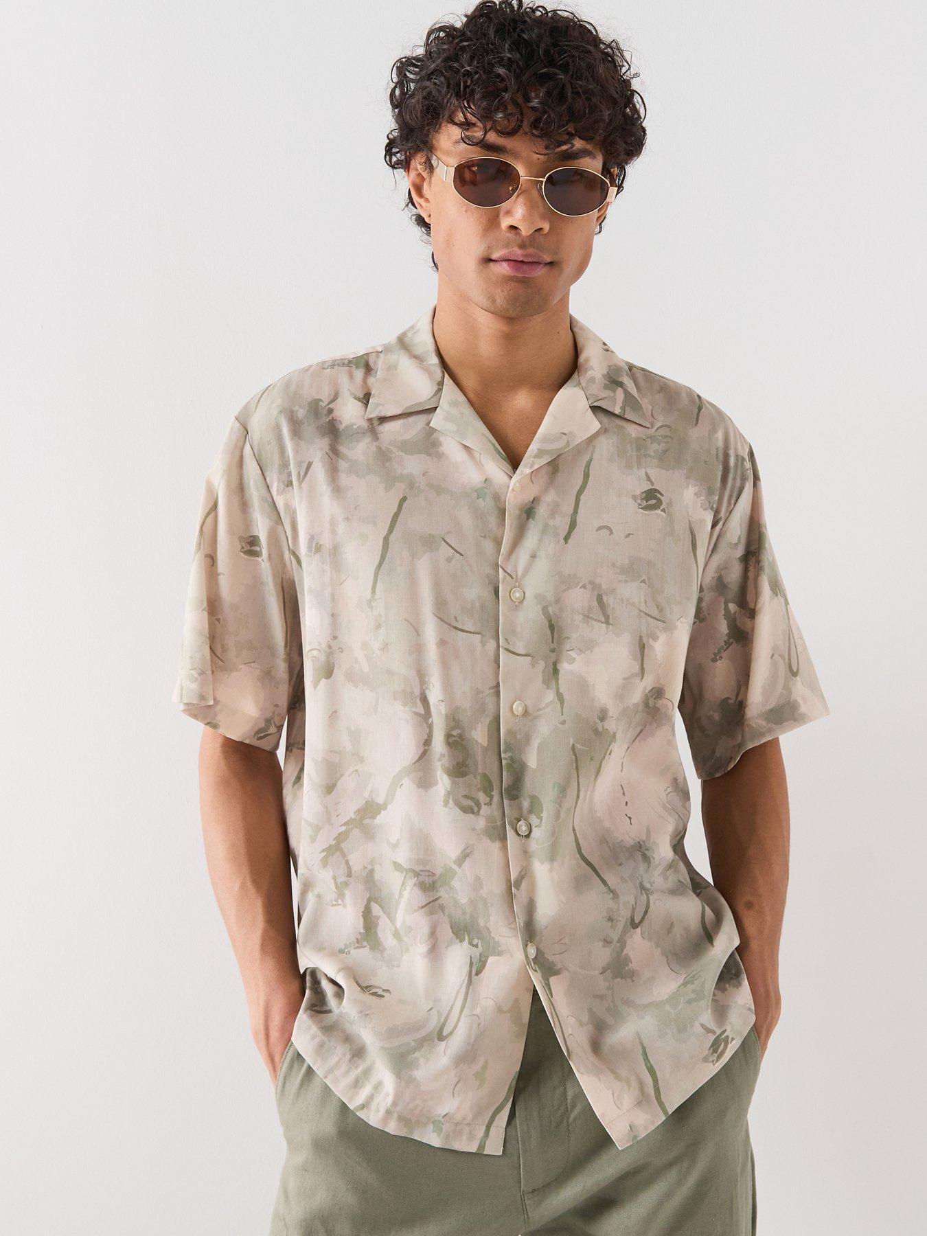 Selected Air Mix Short Sleeve Shirt - Green