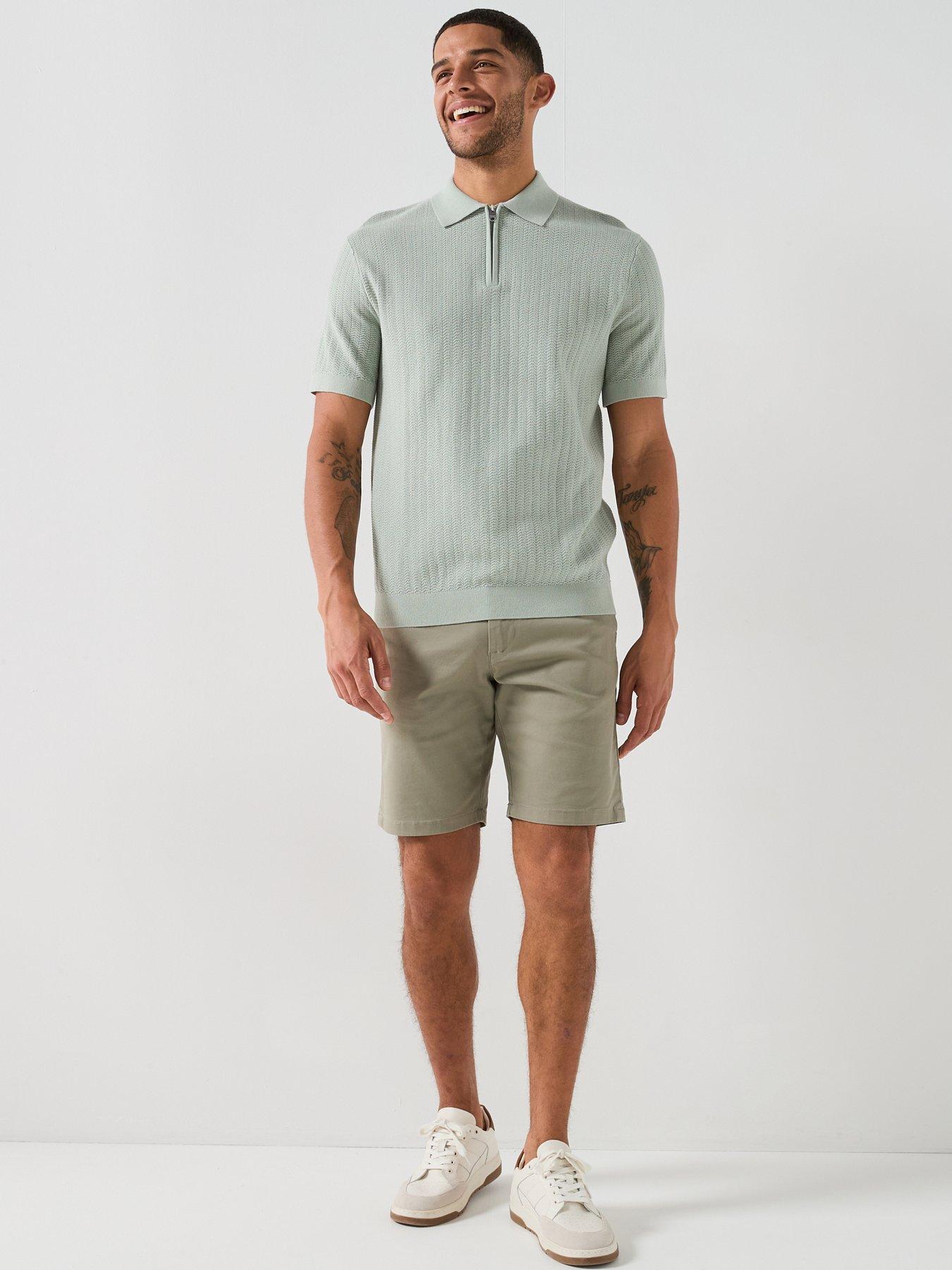 Image 3 of 4 of Selected Miles Slim Fit Flex Shorts