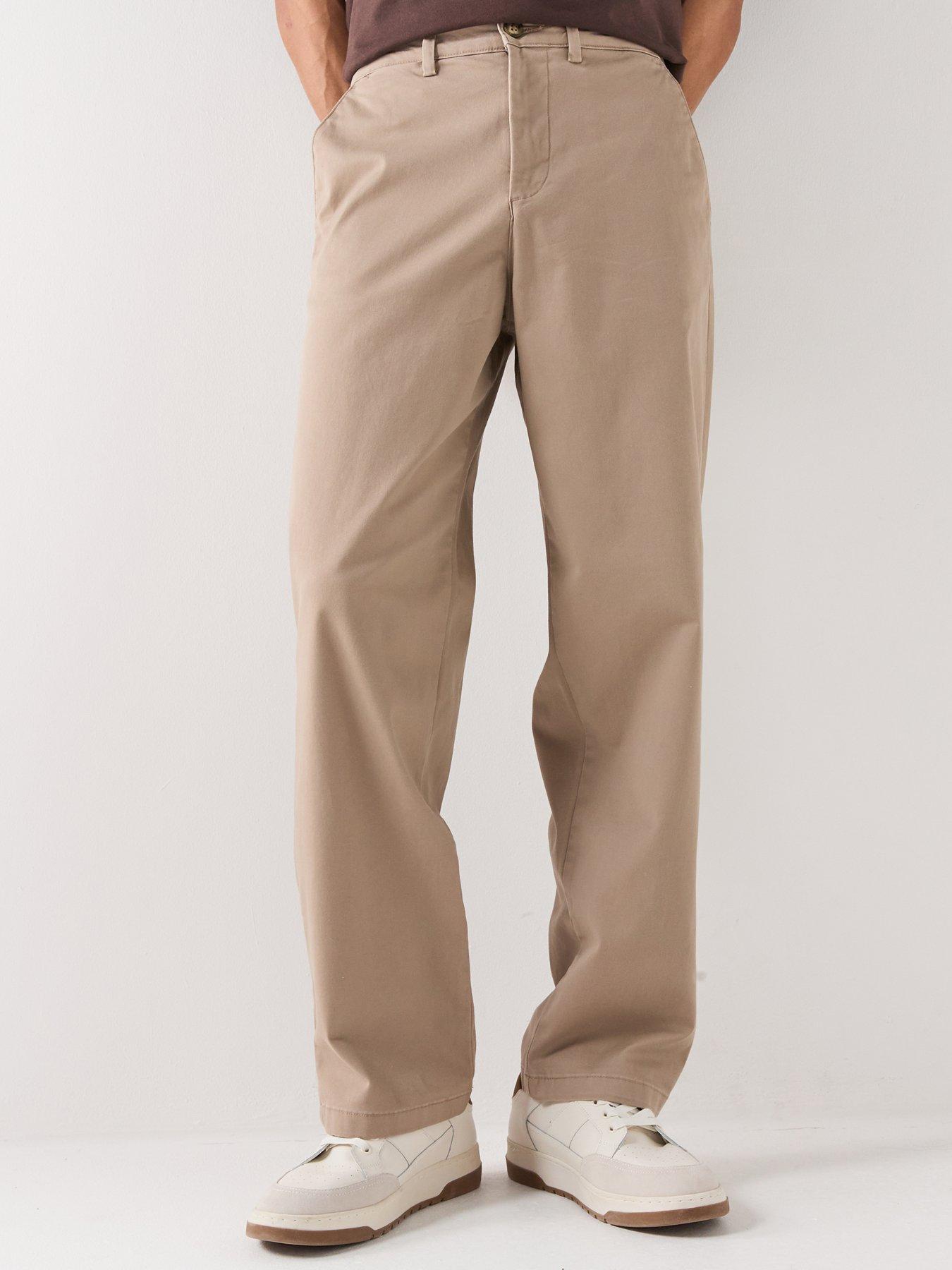 Selected 220-Loose Miles Flex Trousers - Beige