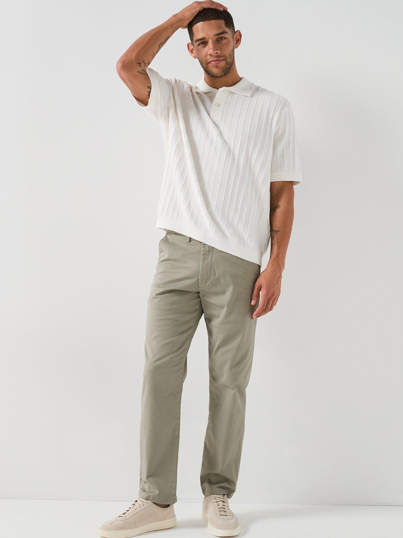 Image 3 of 4 of Selected Dane Short Sleeve Knit Structure Polo Shirt