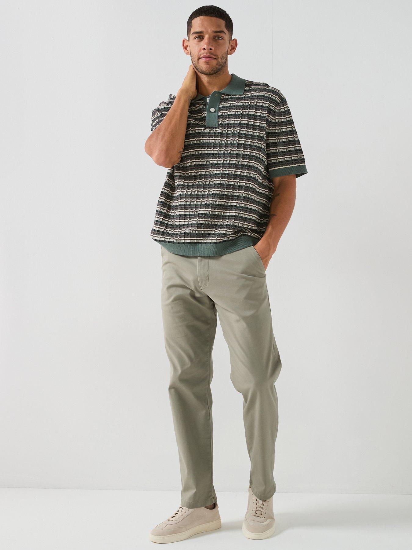 Image 3 of 5 of Selected Dane Short Sleeve Knit Structure Polo Shirt