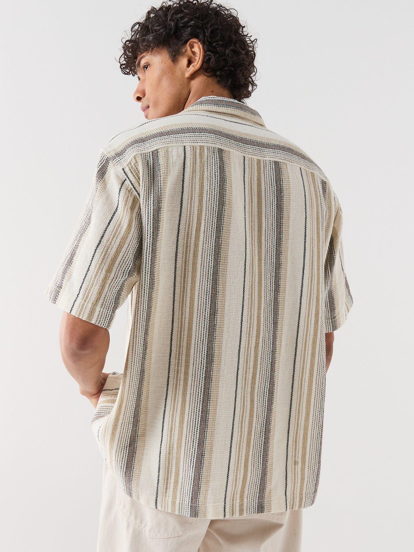 Image 2 of 6 of Selected Cal Short Sleeve Resort Shirt - Beige