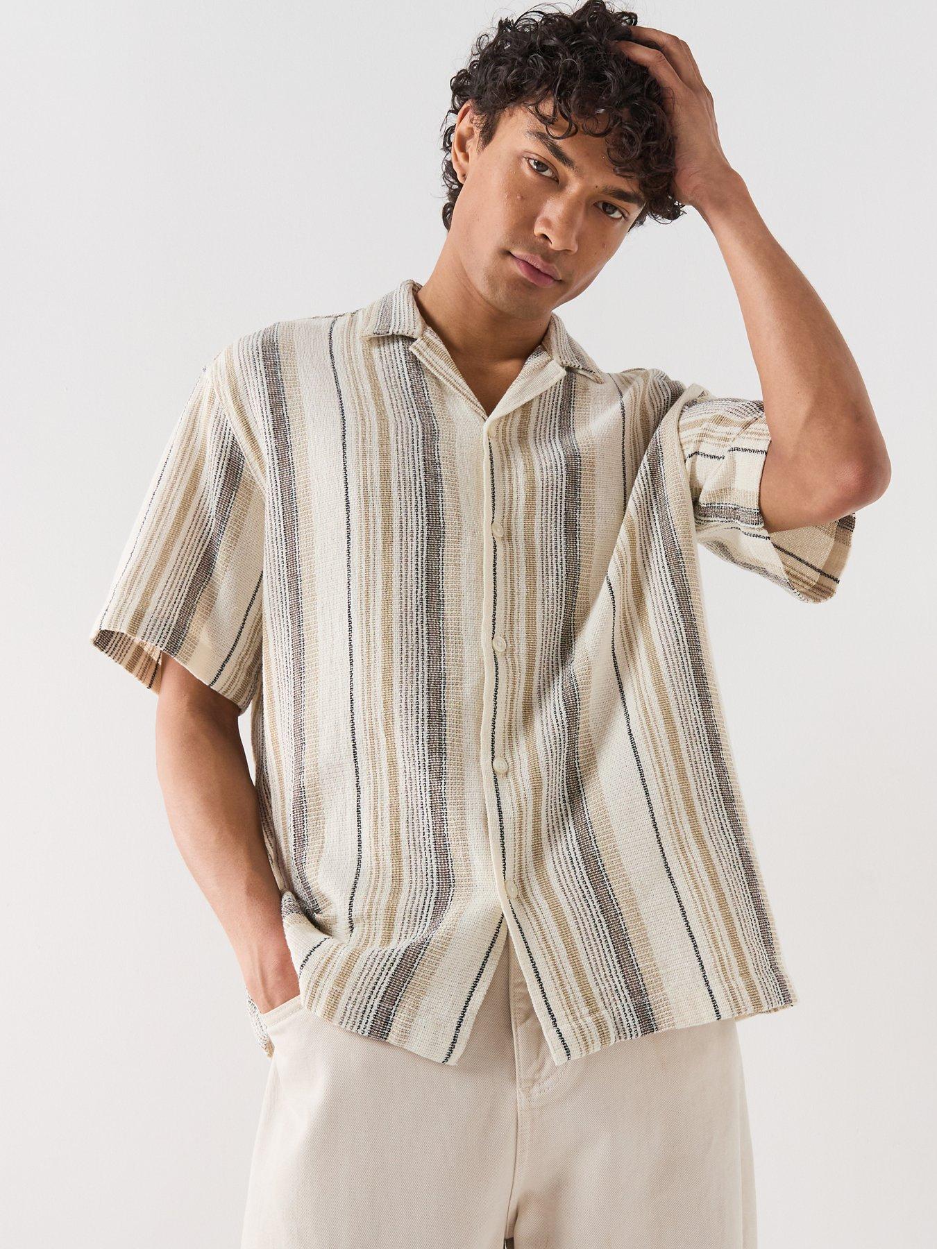 Image 6 of 6 of Selected Cal Short Sleeve Resort Shirt - Beige