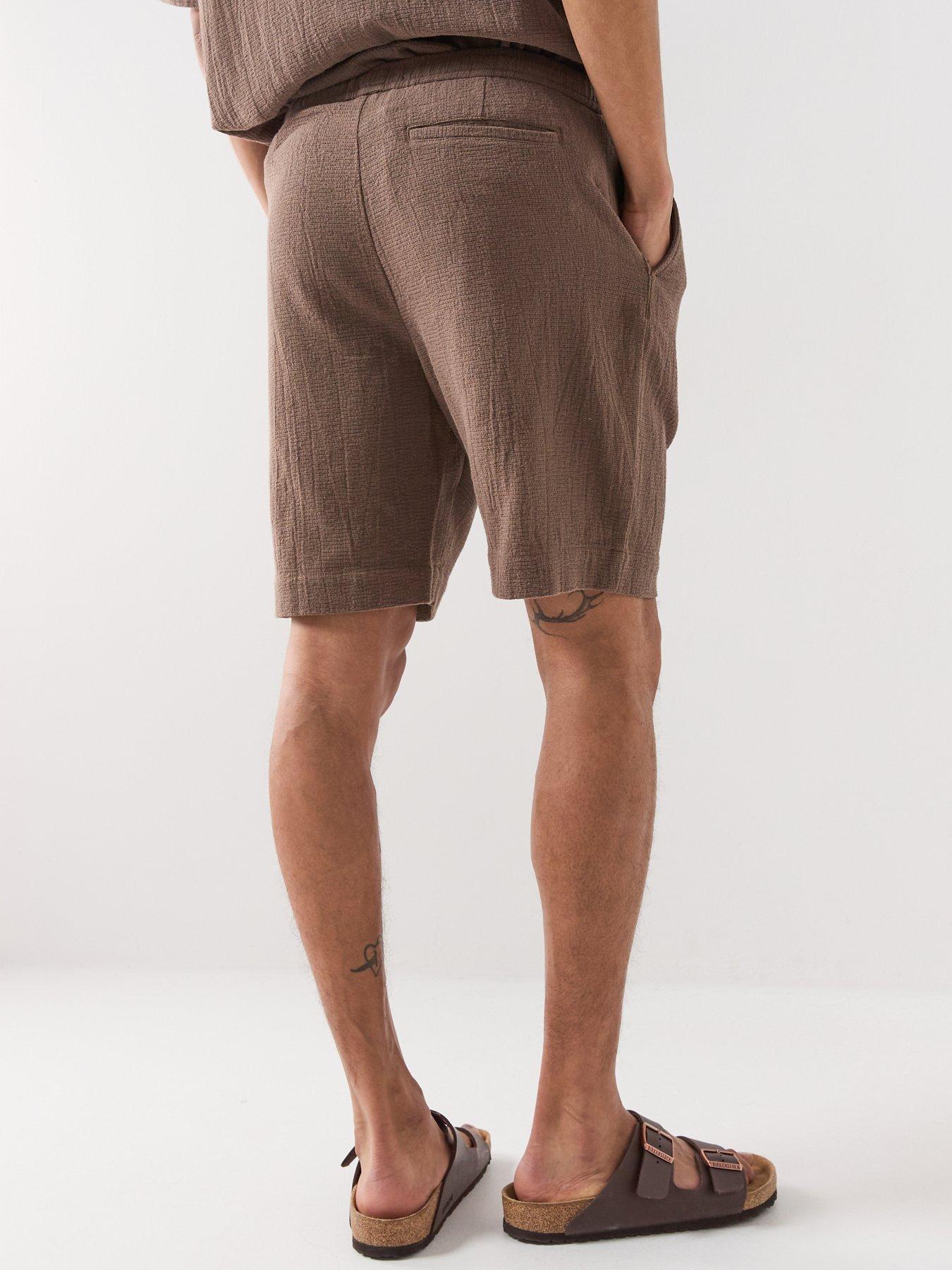  image of selected-cal-shorts-dark-brown