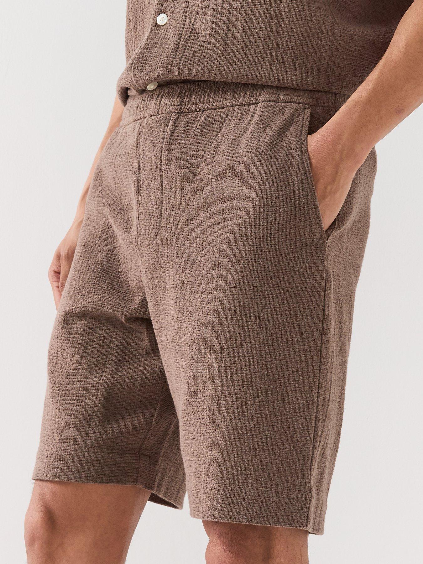  image of selected-cal-shorts-dark-brown