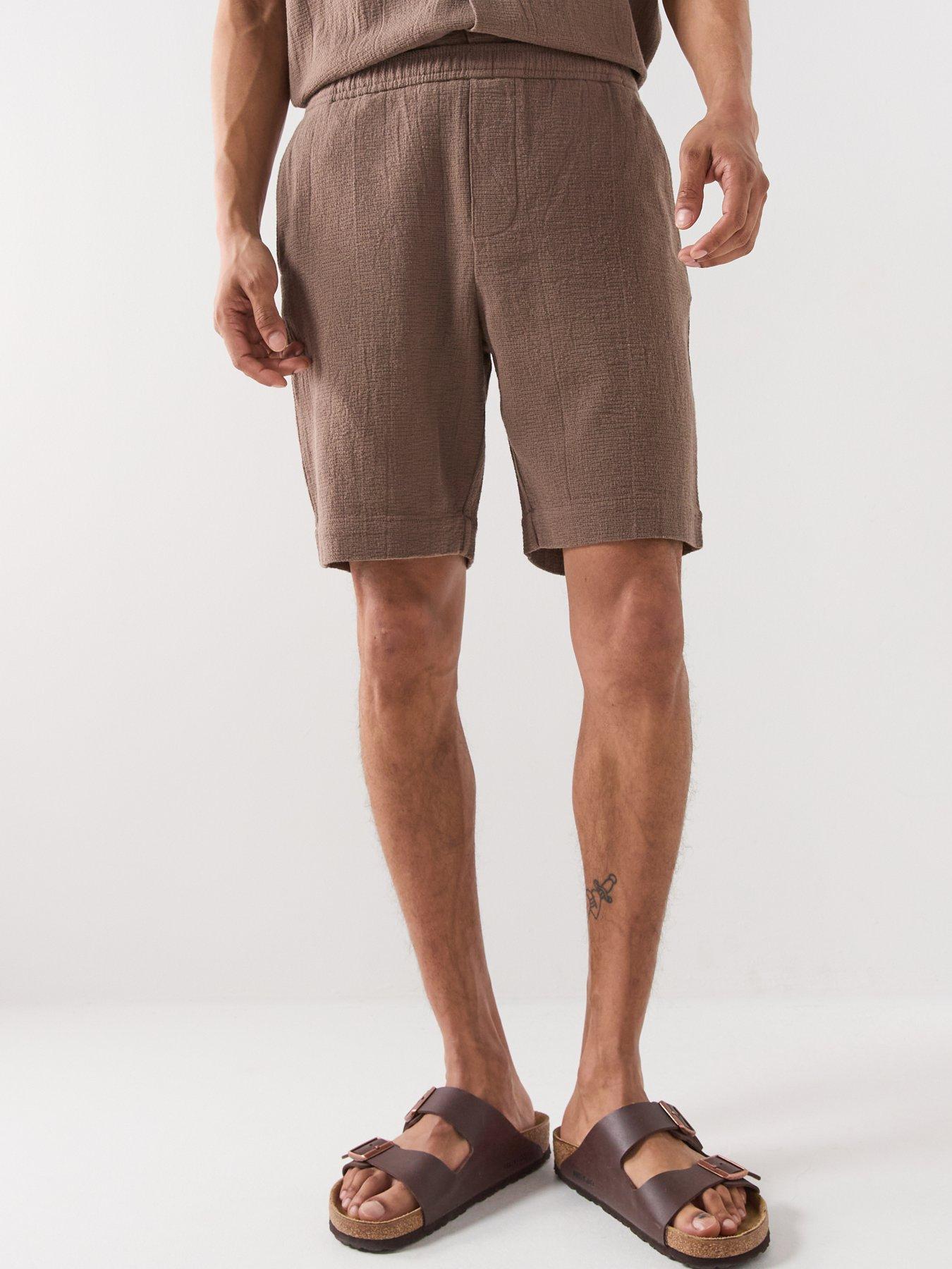  image of selected-cal-shorts-dark-brown