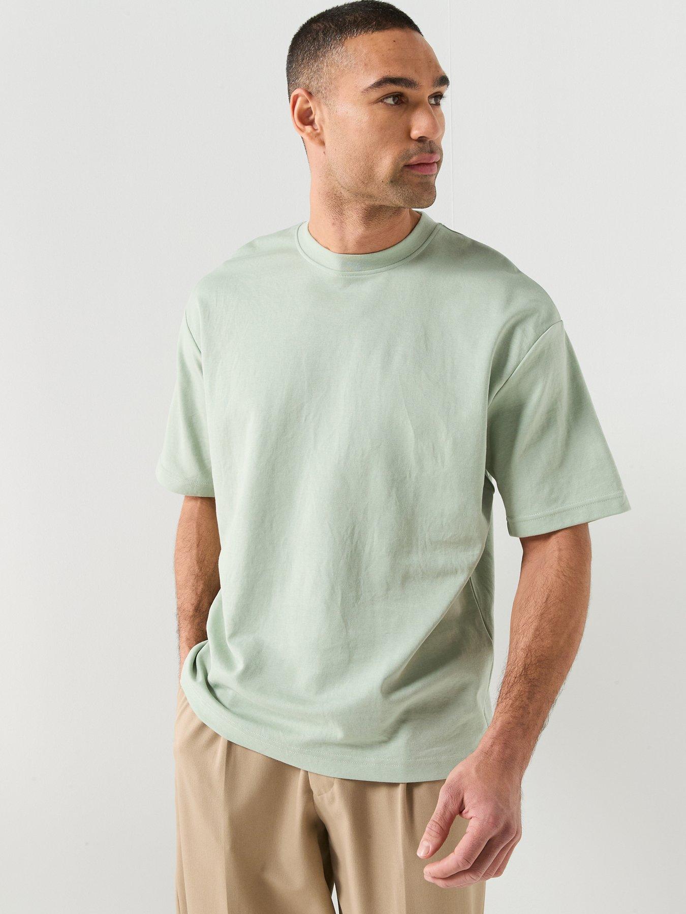 Selected Oscar Loose Fit T-Shirt - Aqua Green