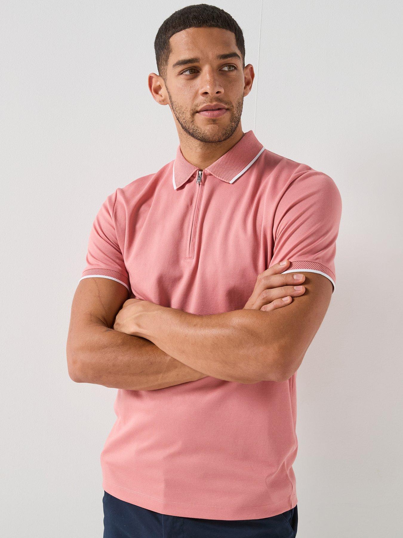 Selected Fave Zip Short Sleeve Polo Shirt