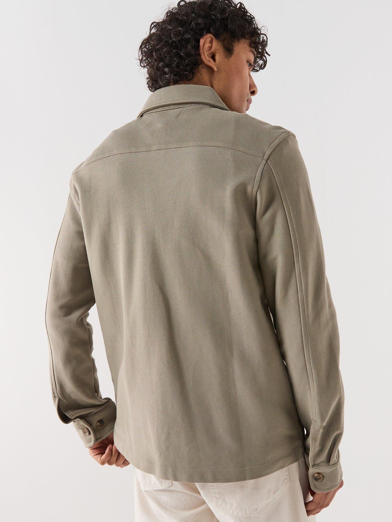 stillFront image of selected-oliver-overshirt-vetiver
