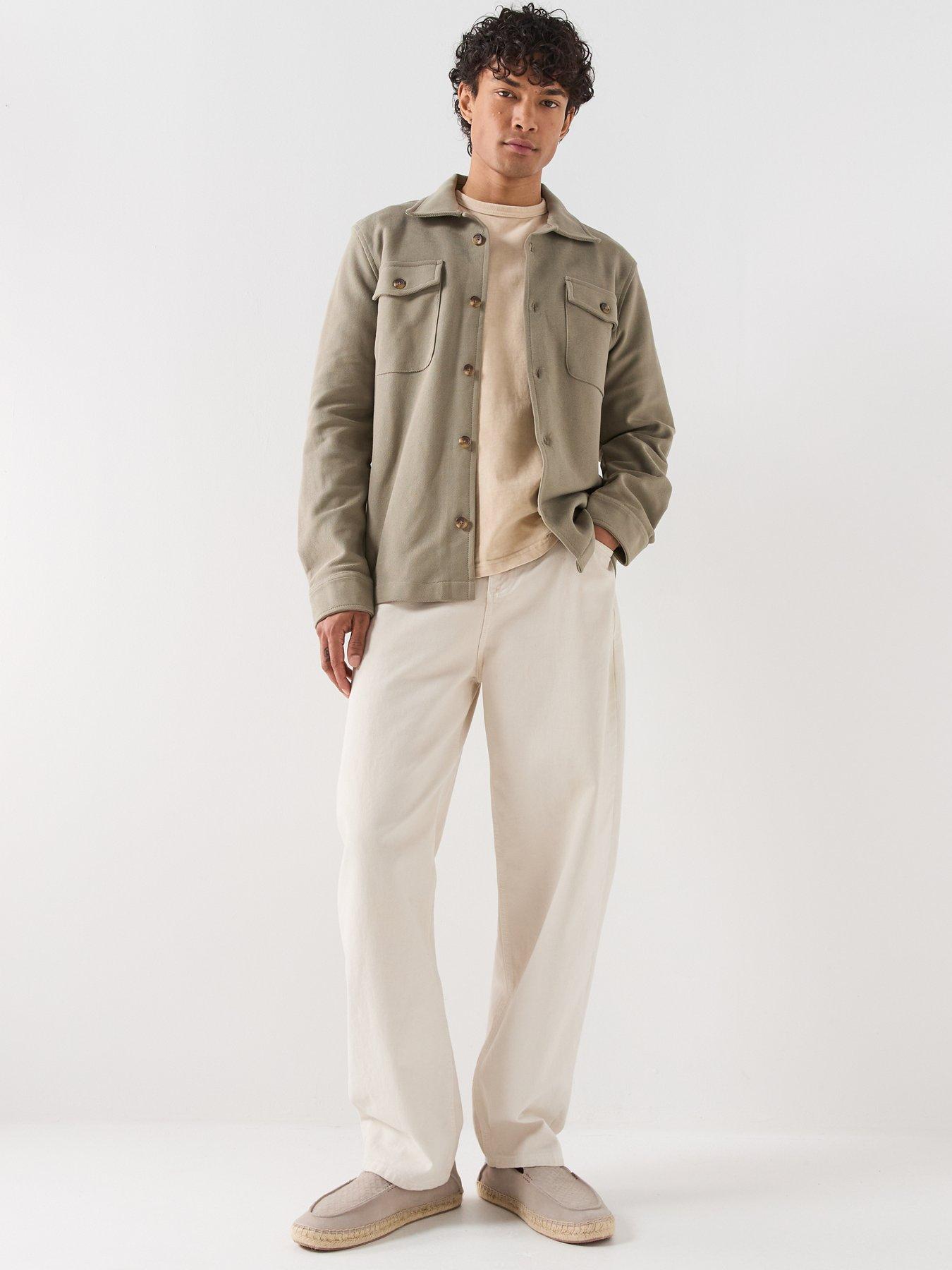  image of selected-oliver-overshirt-vetiver