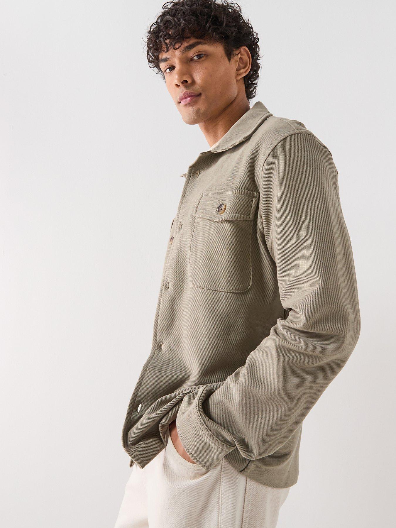  image of selected-oliver-overshirt-vetiver