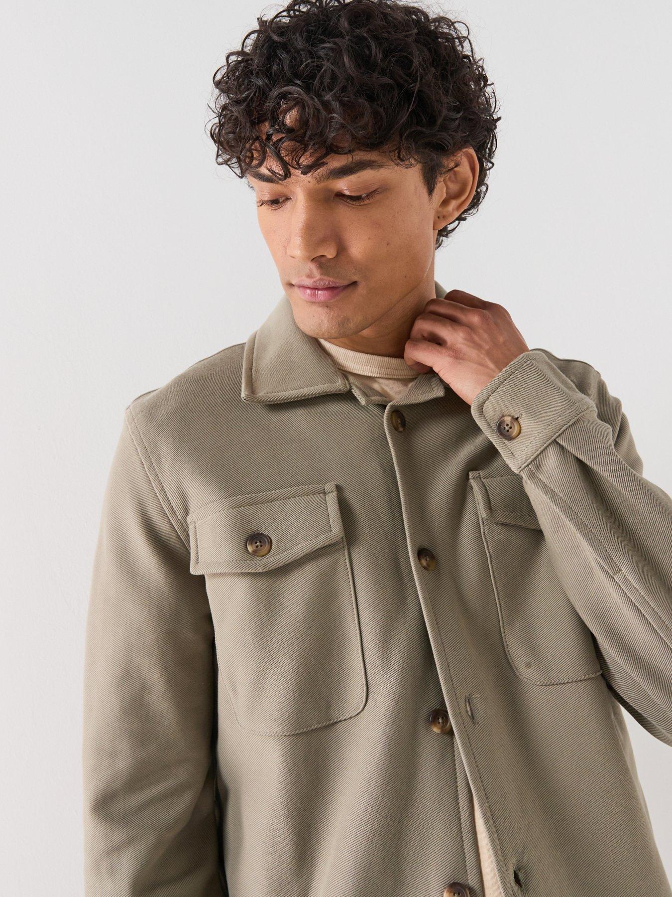  image of selected-oliver-overshirt-vetiver