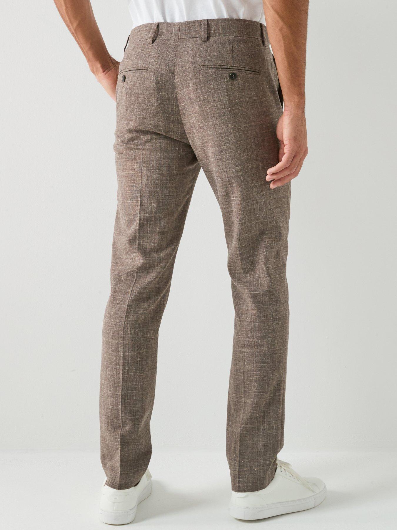Image 2 of 6 of Selected Oasis Slim Fit Linen Suit Trousers
