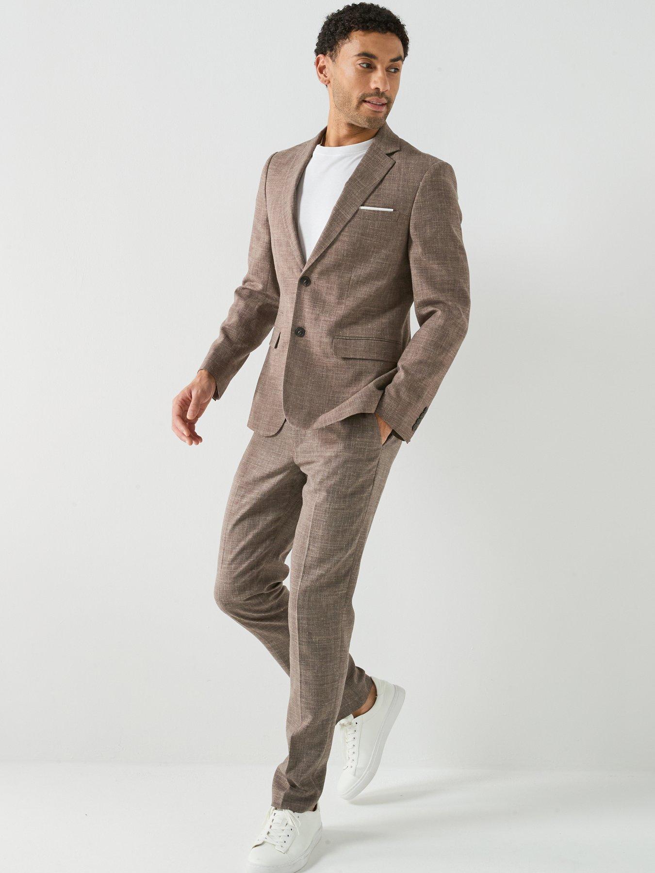 Image 6 of 6 of Selected Oasis Slim Fit Linen Suit Trousers