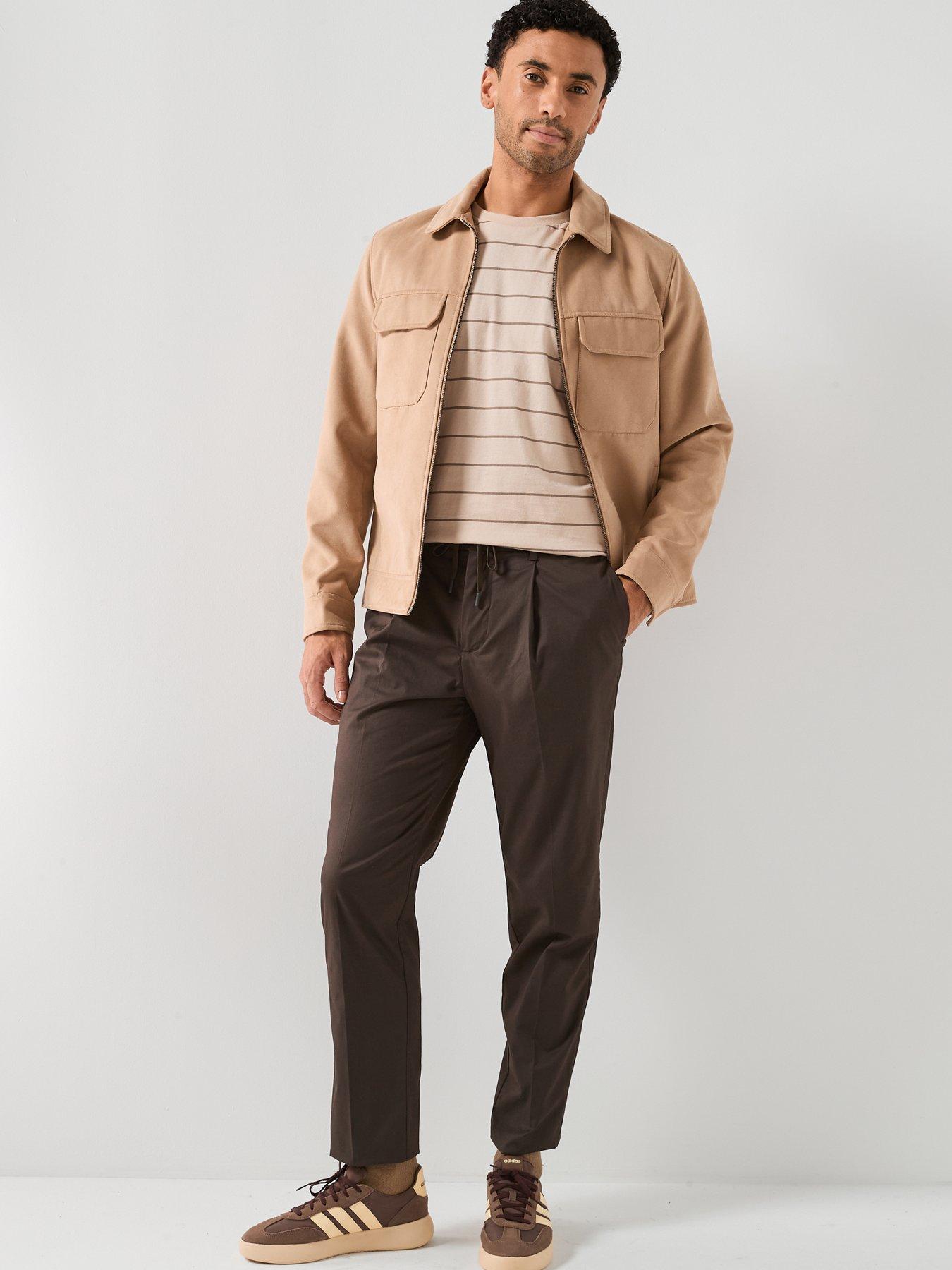 Image 3 of 6 of Selected Leroy Regular Fit Pleat Trousers