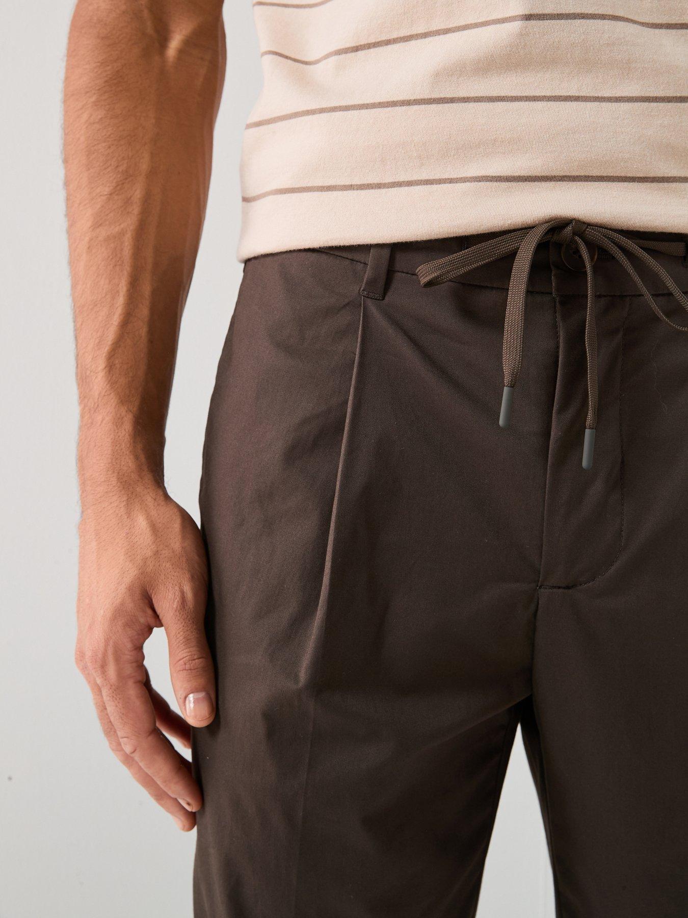 Image 4 of 6 of Selected Leroy Regular Fit Pleat Trousers