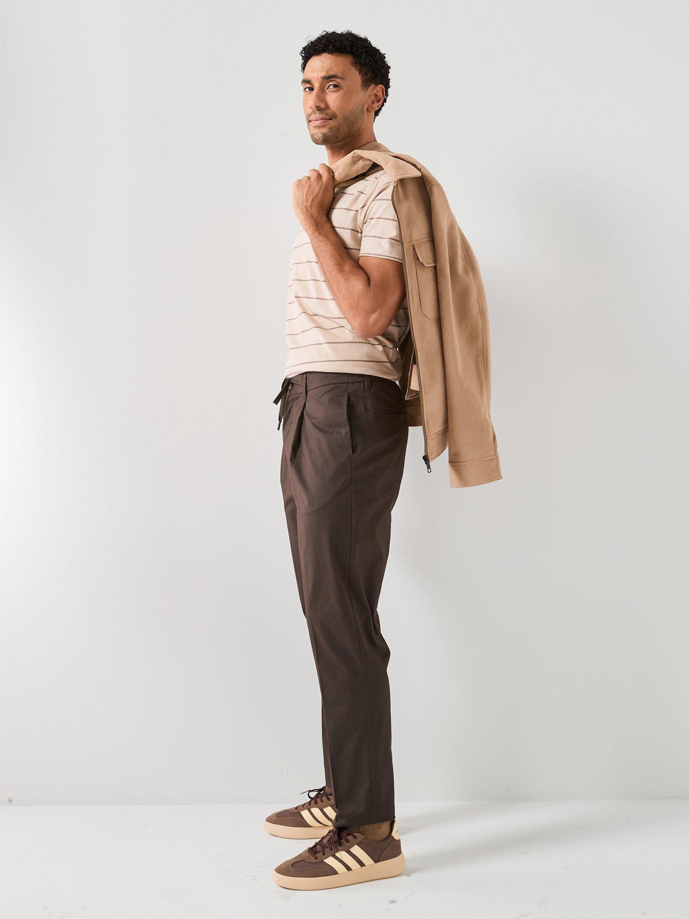 Image 5 of 6 of Selected Leroy Regular Fit Pleat Trousers