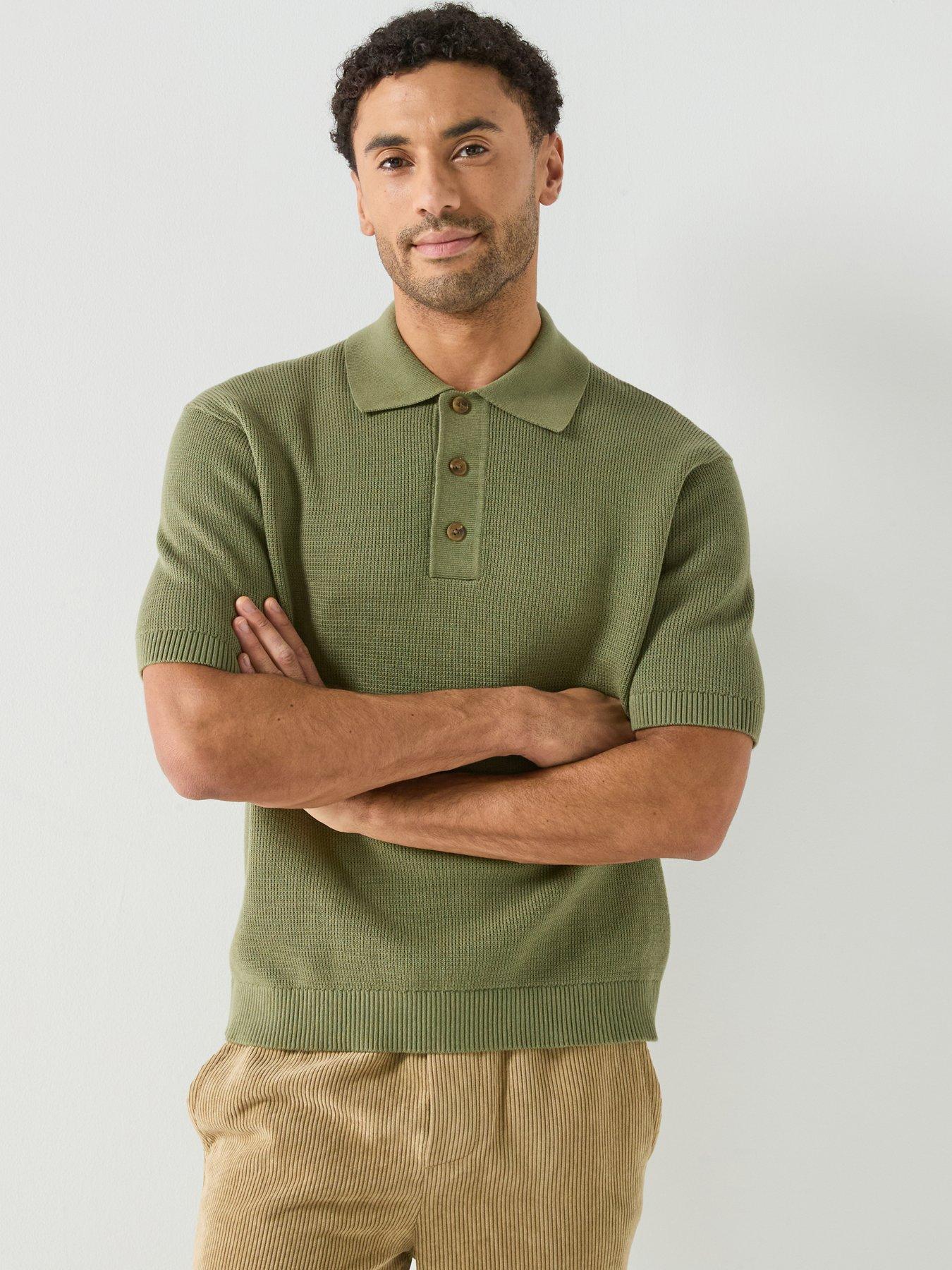 Selected Homme Dane Short Sleeve Relaxed Fit Polo Shirt - Green