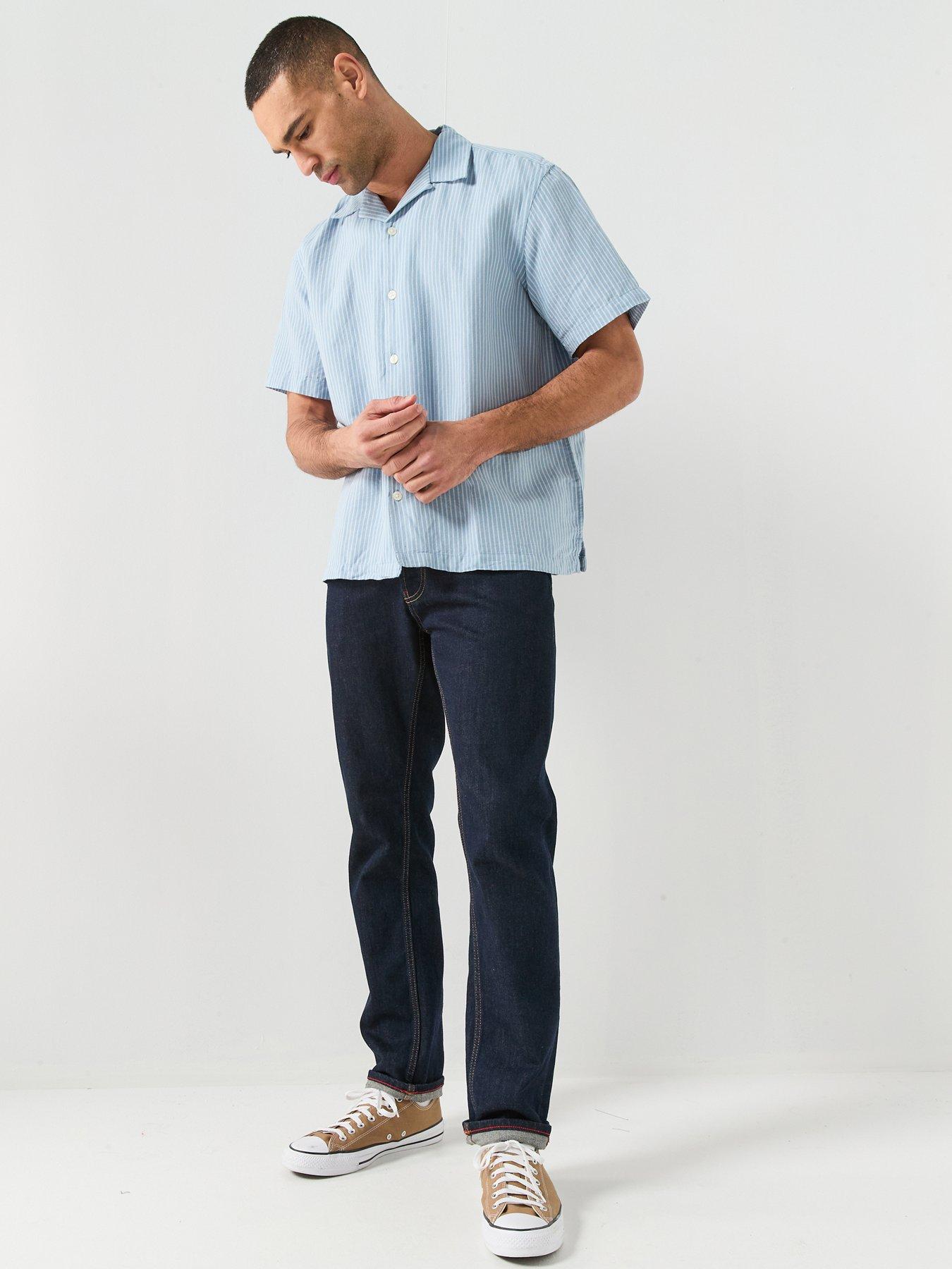  image of selected-clay-short-sleeve-linen-blend-shirt