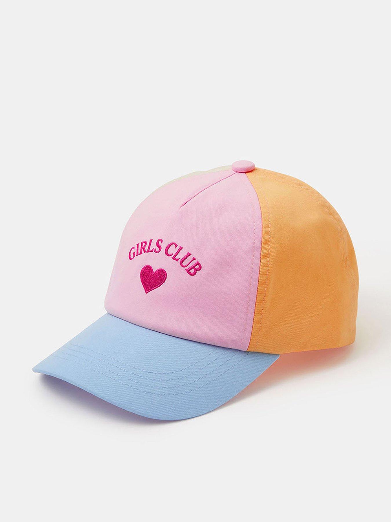 Image 1 of 3 of Accessorize Girls Colour Block Slogan Cap - Multi