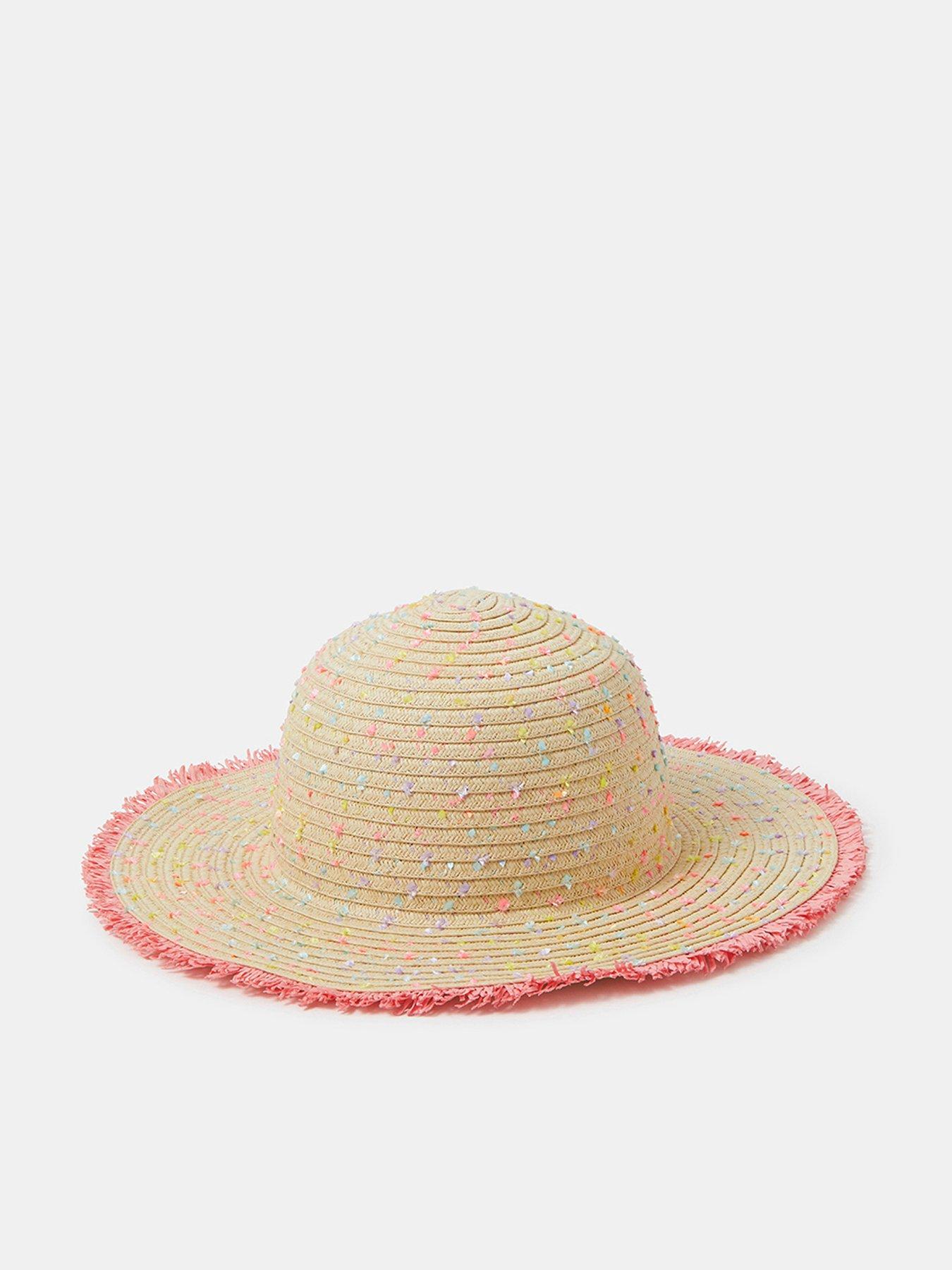  image of accessorize-girls-speckled-floppy-hat-multi