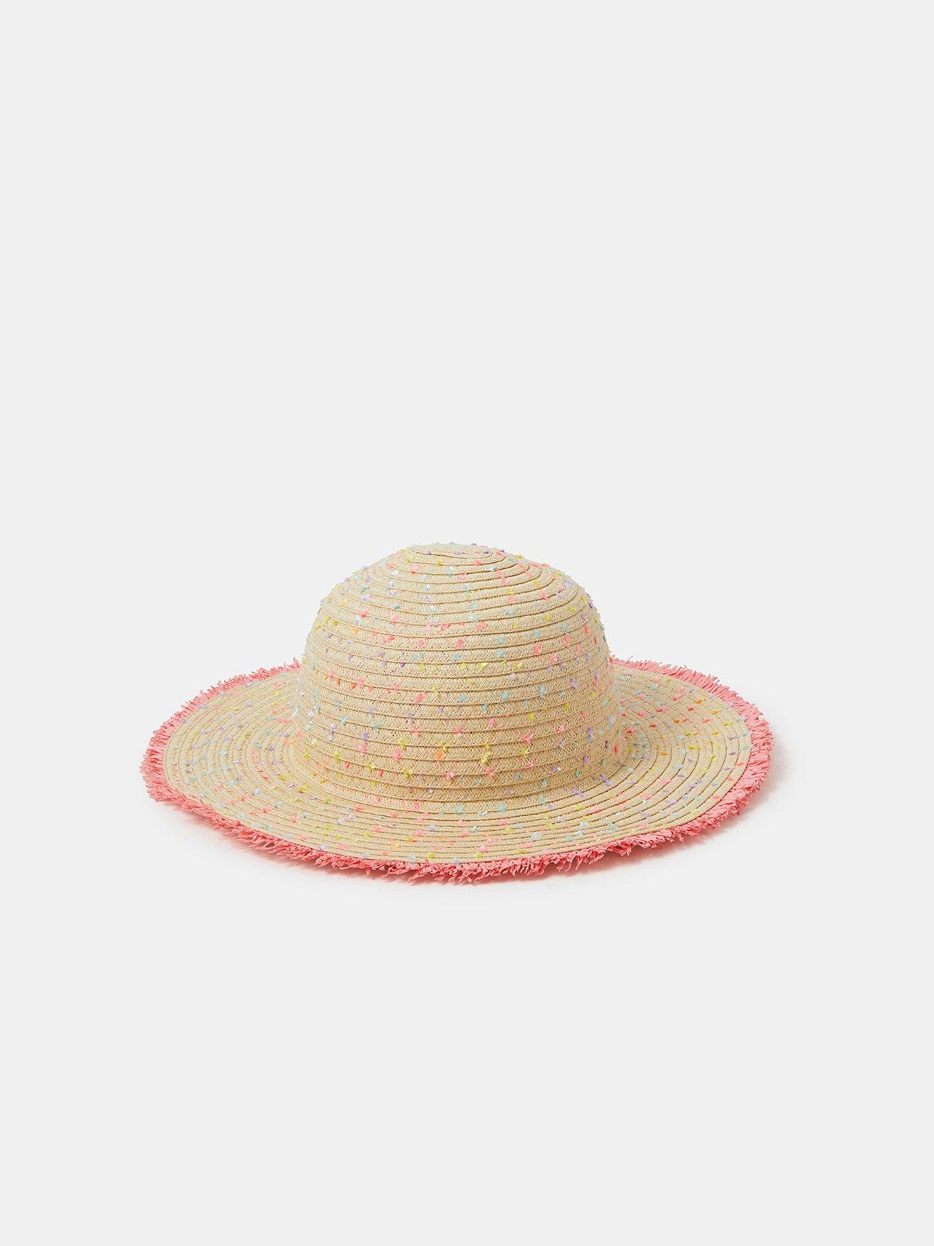  image of accessorize-girls-speckled-floppy-hat-multi
