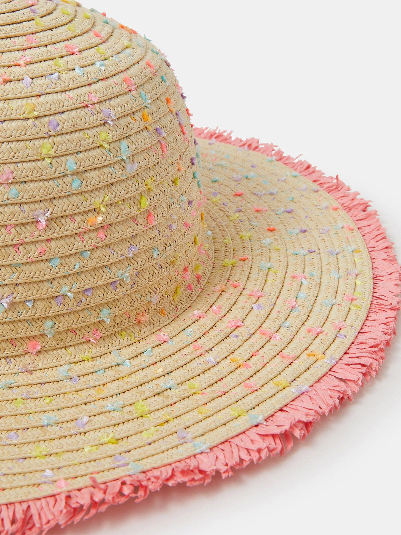  image of accessorize-girls-speckled-floppy-hat-multi