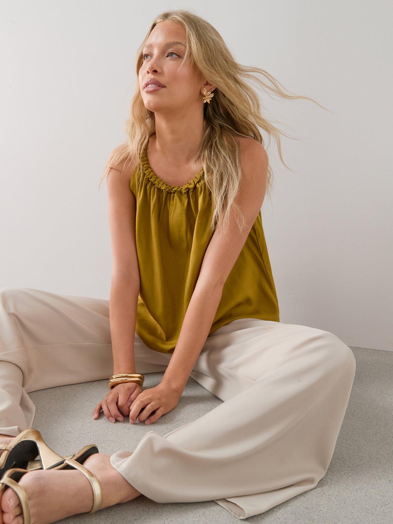 The Very Collection Twist Neckline Blouse - Green