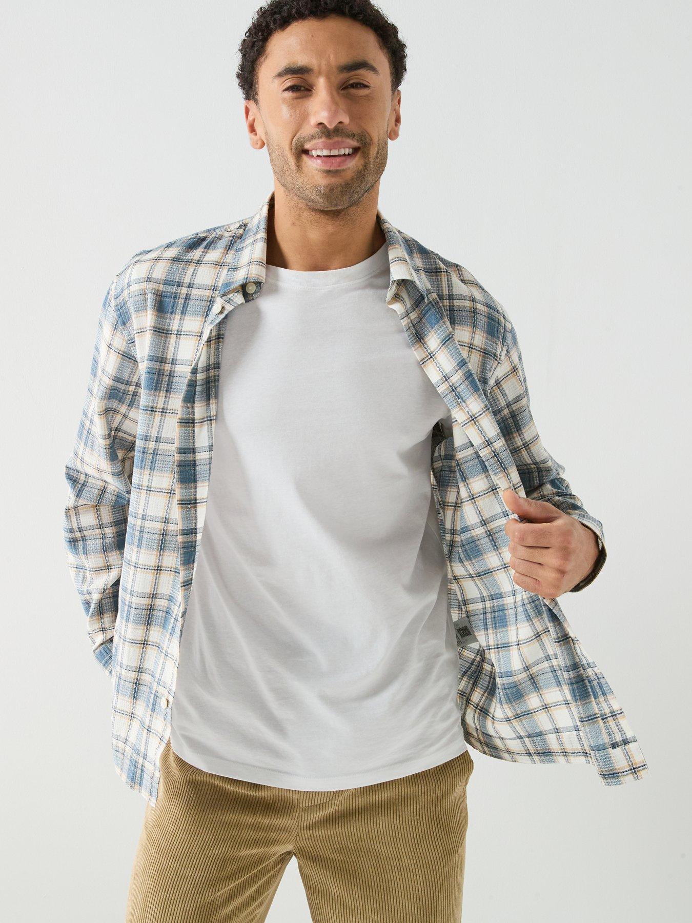  image of selected-landon-check-long-sleeve-shirt