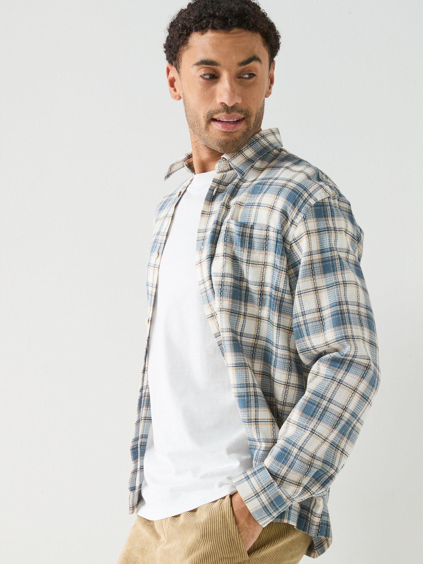  image of selected-landon-check-long-sleeve-shirt