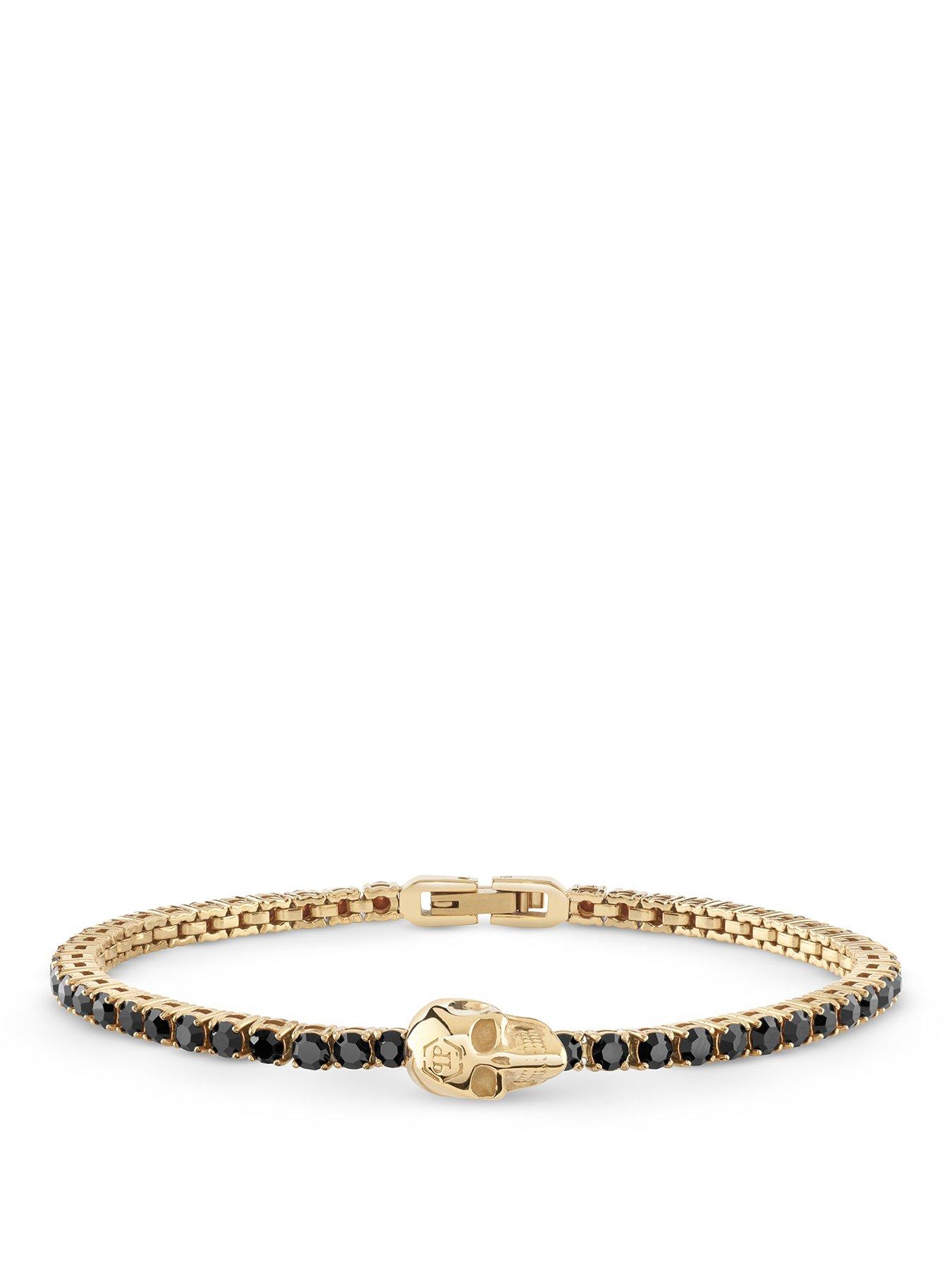 philipp-plein-tennis-ip-gold-tone-black-crystal-skull-bracelet
