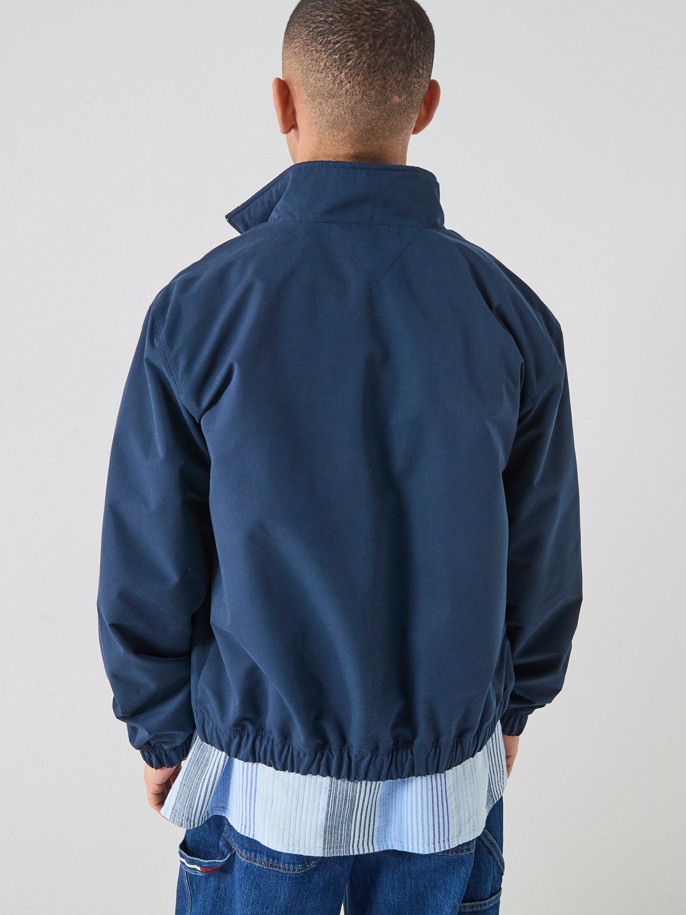  image of tommy-jeans-essential-harrington-jacket-dark-night-navy