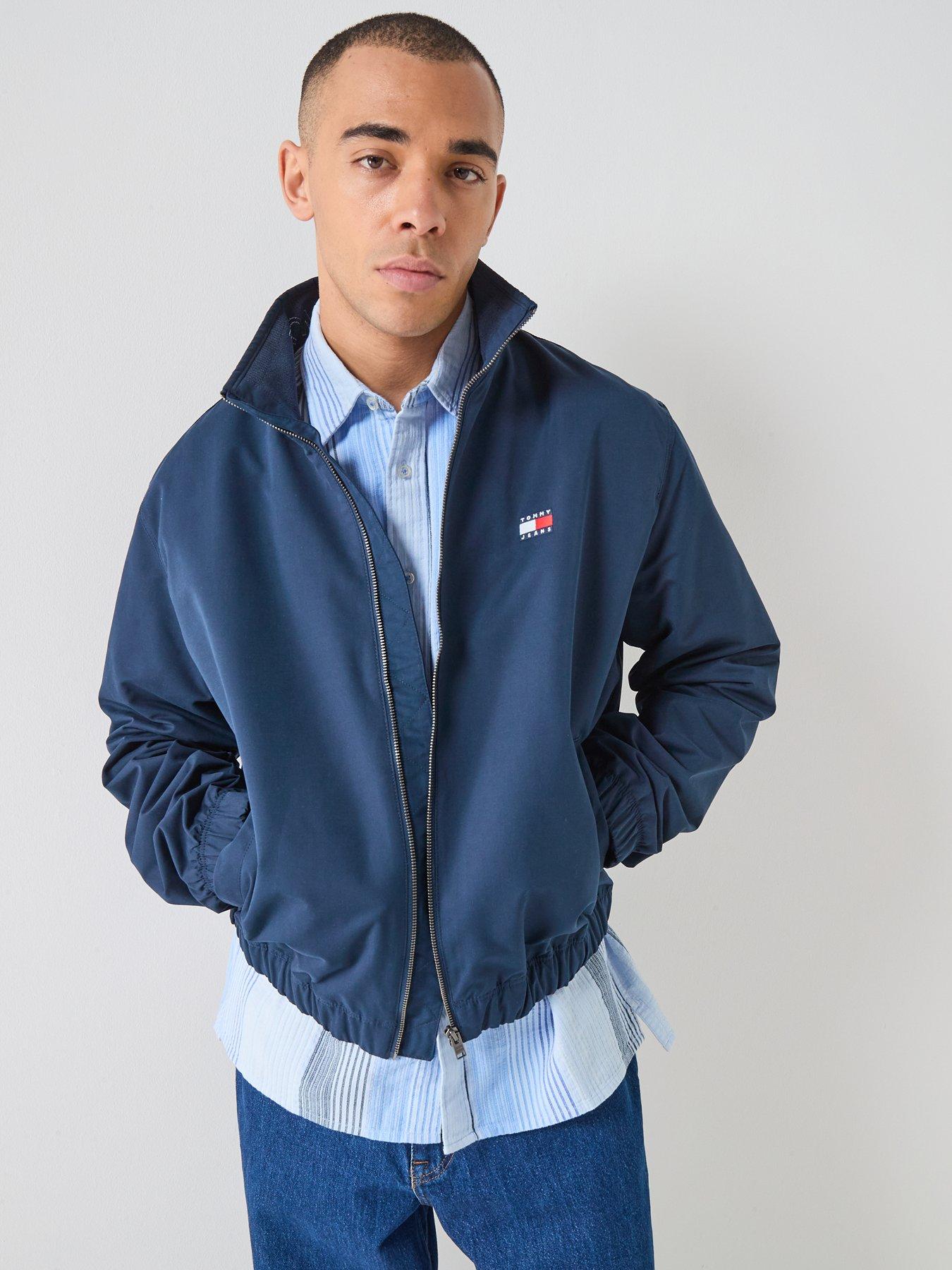  image of tommy-jeans-essential-harrington-jacket-dark-night-navy