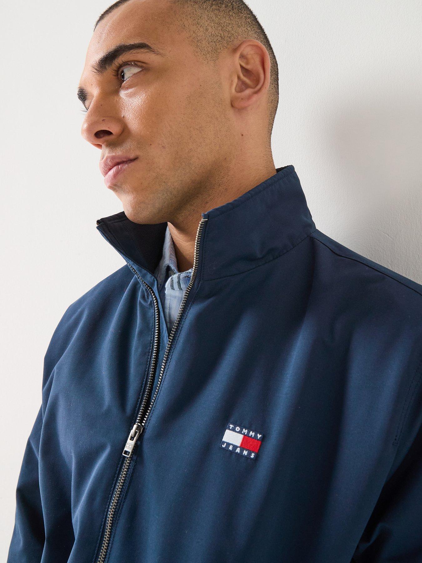  image of tommy-jeans-essential-harrington-jacket-dark-night-navy