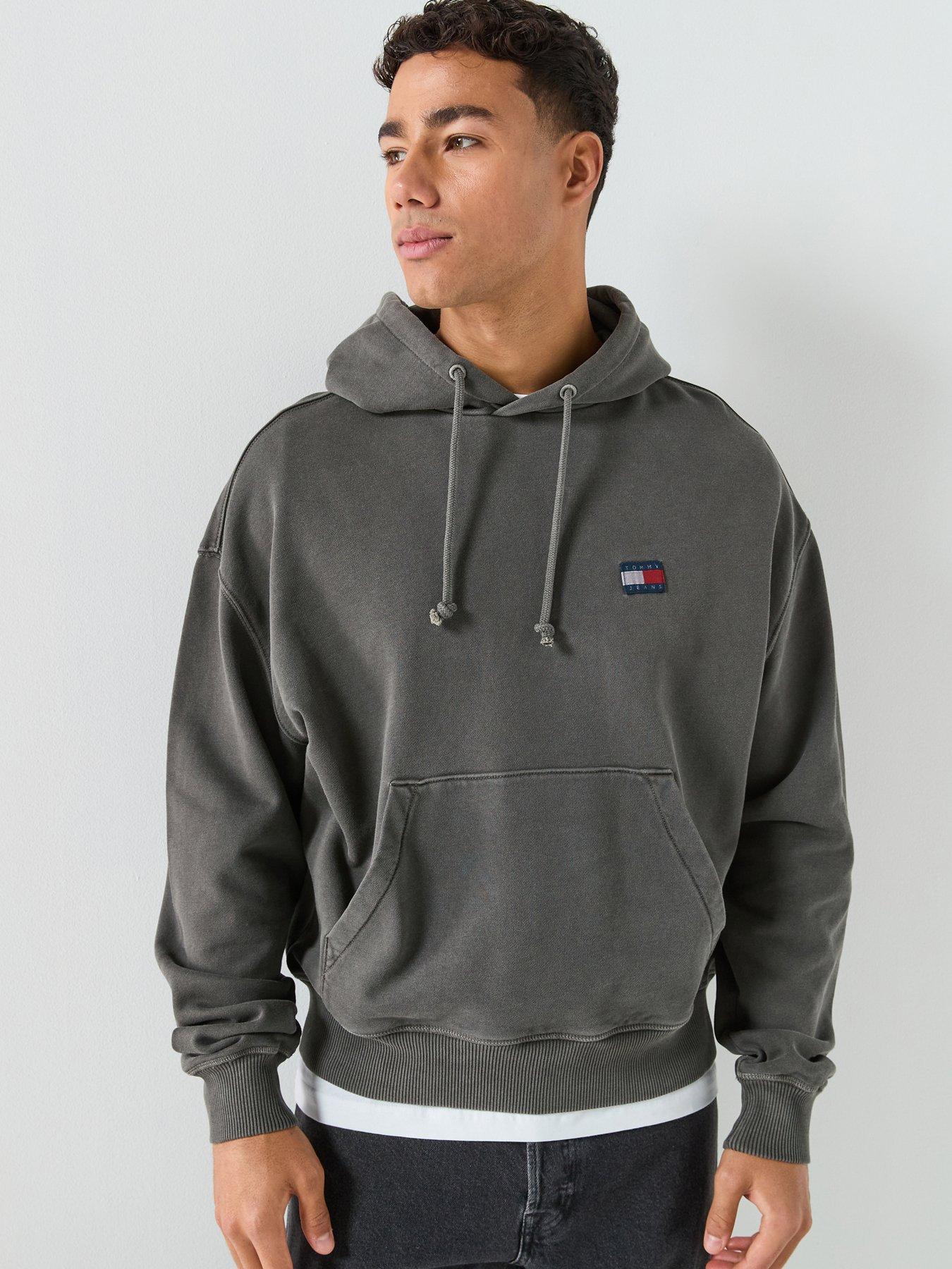  image of tommy-jeans-back-graphic-90s-pullover-hoodie-black