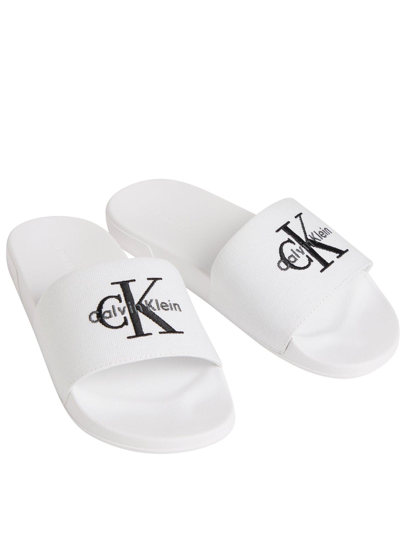 Calvin Klein Essential Sliders - White